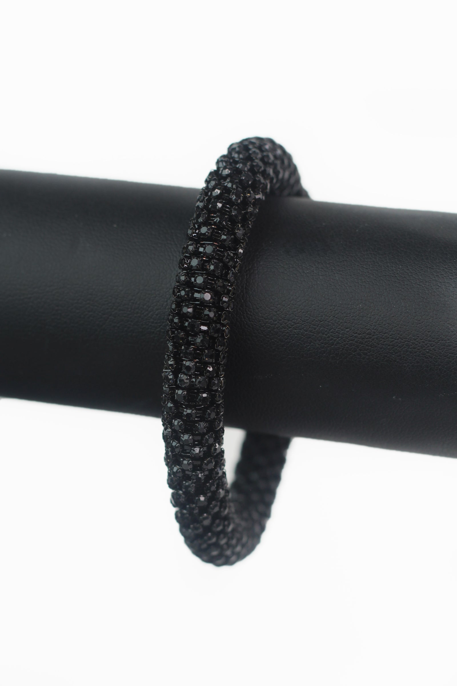 Thick Spaced All Rhinestone Around Bracelet