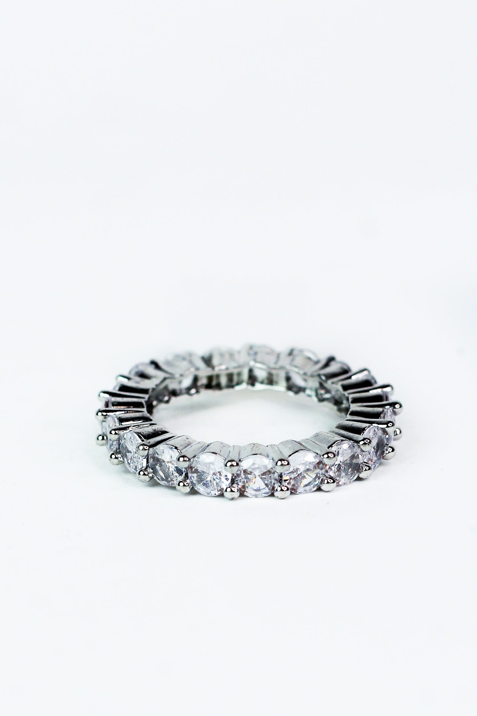 All Circle Stone Band Ring