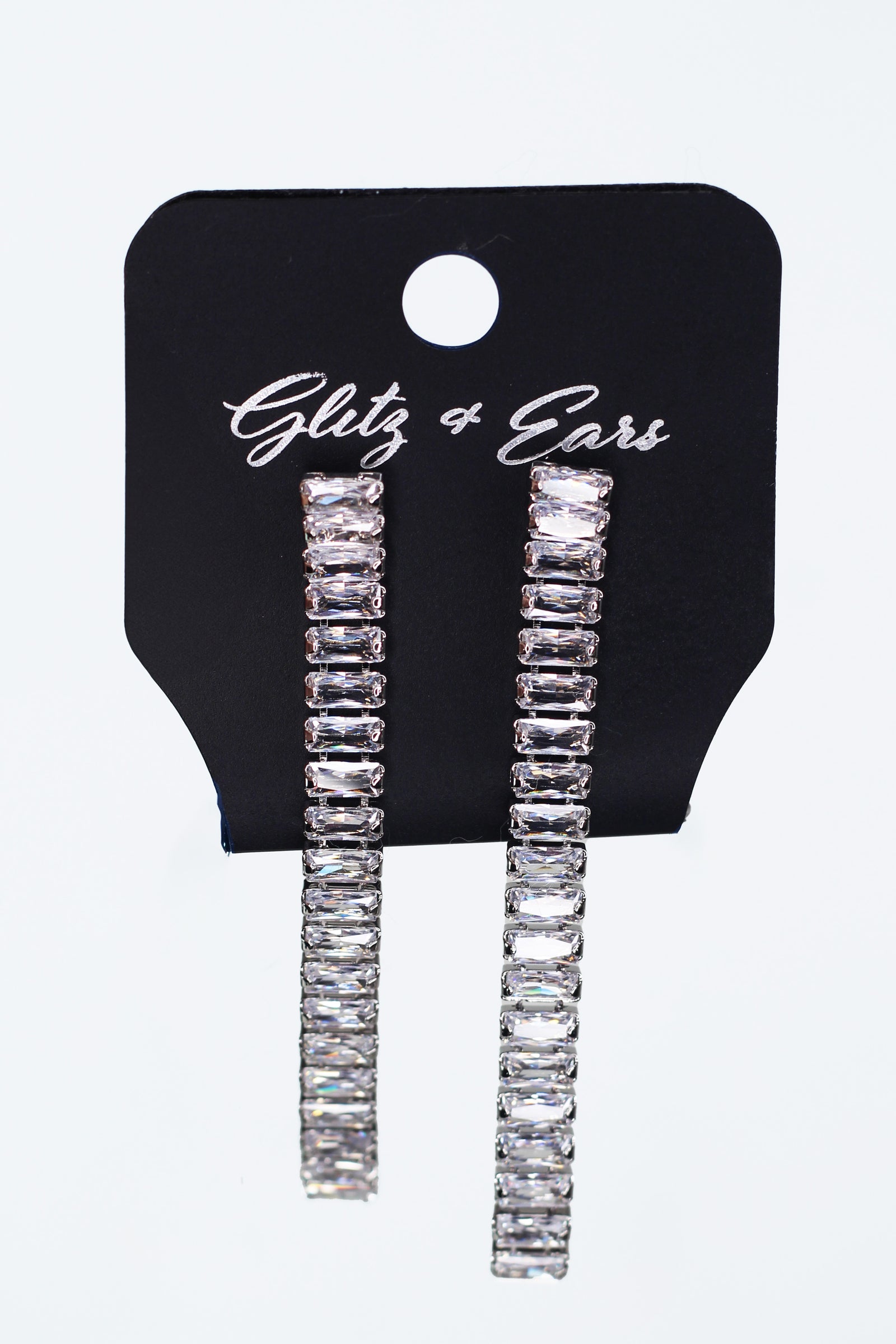 Baguette Chain & Trim XL Cushion Stone Necklace