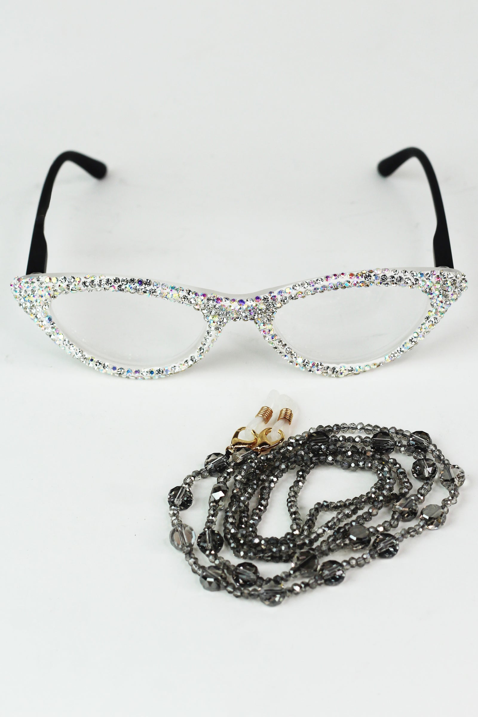 Flat Crystal Circle Thin Eyeglass Strap