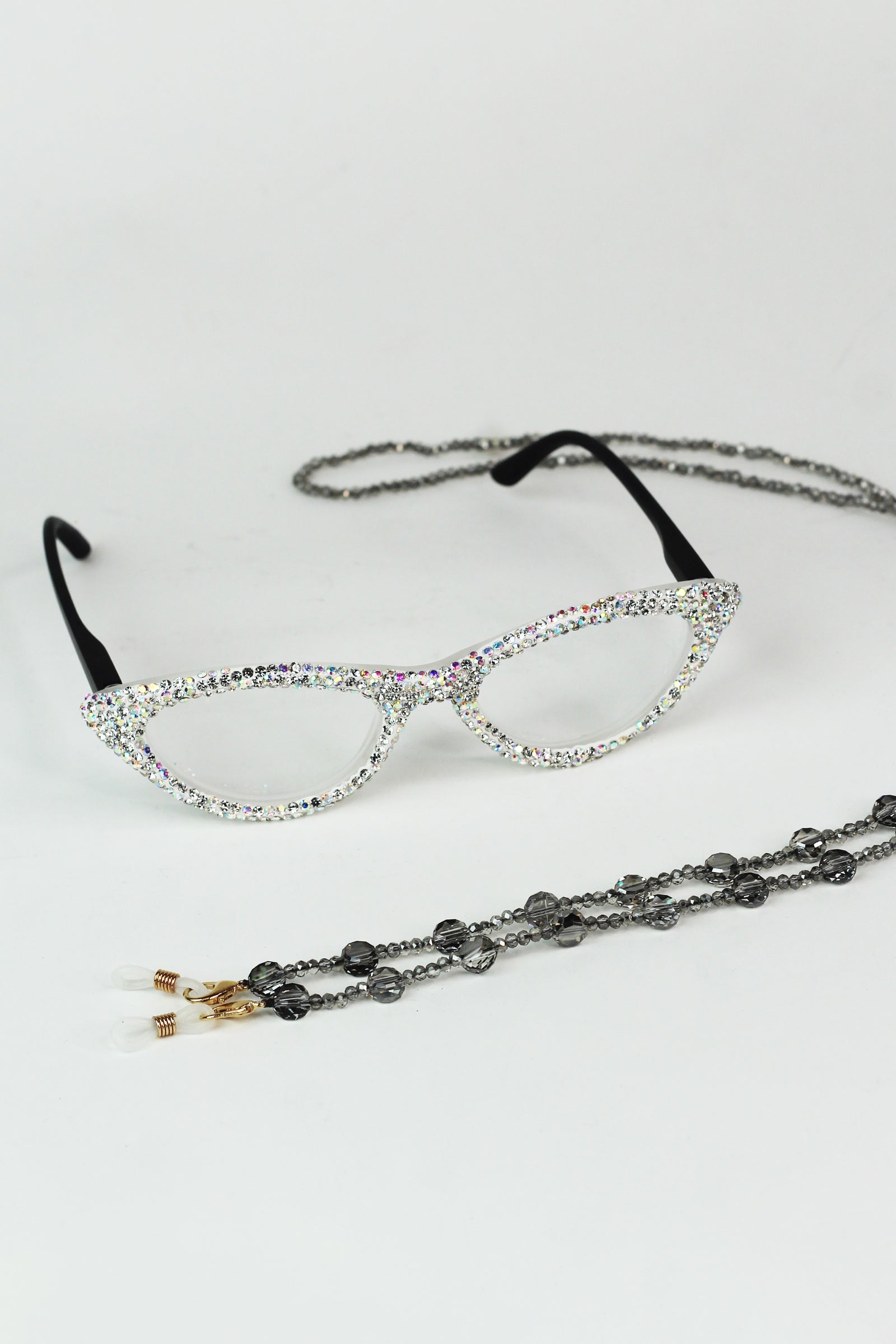 Flat Crystal Circle Thin Eyeglass Strap