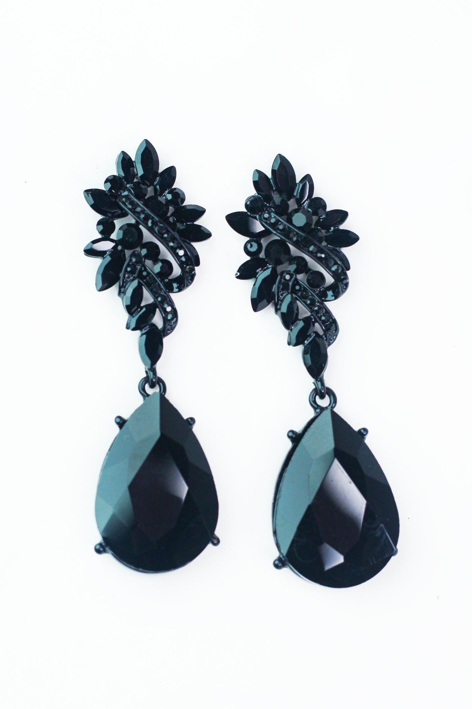 Swirl & Almond Top XL Teardrop Earring