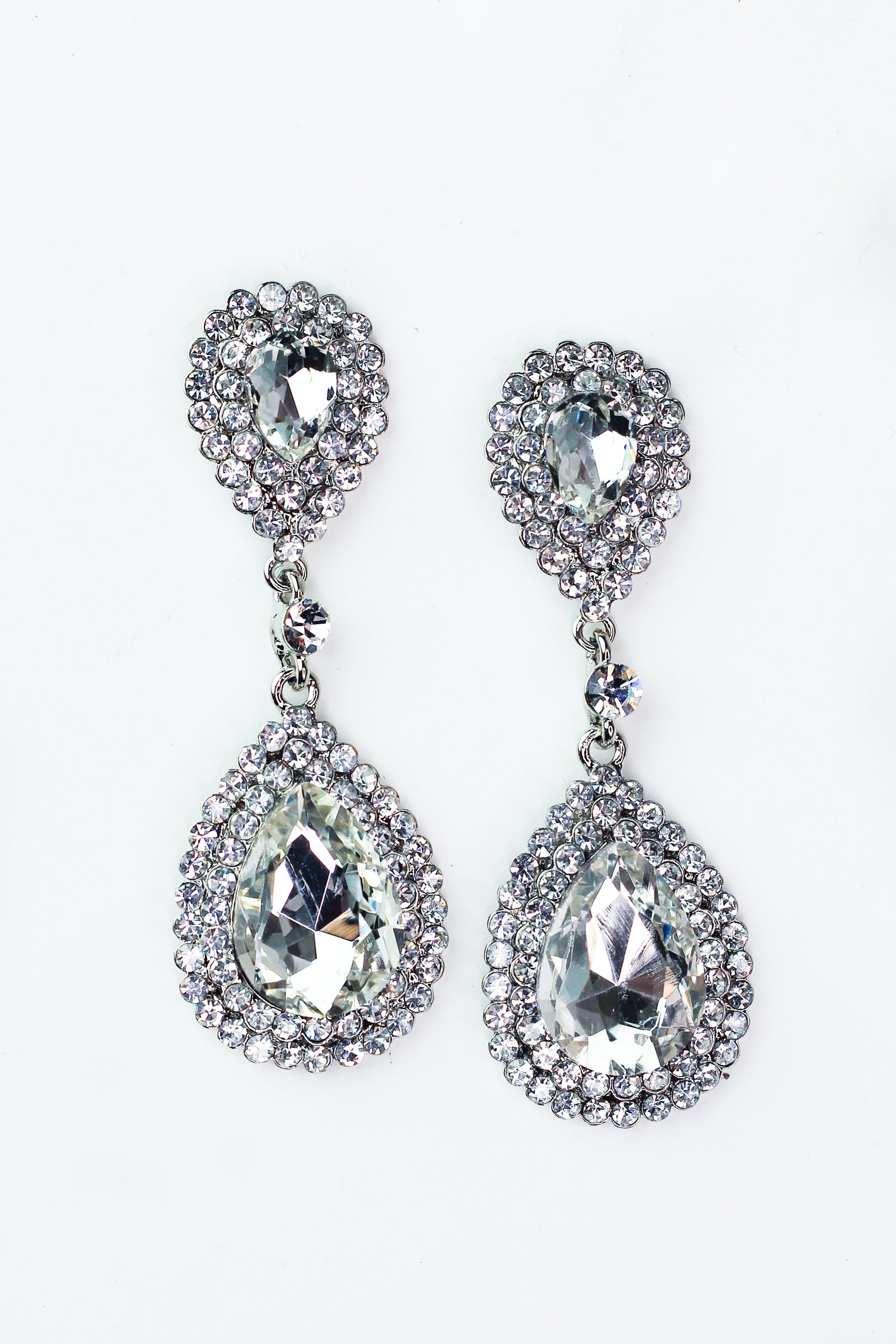 Two Row Trim & Two Teardrop Earring
