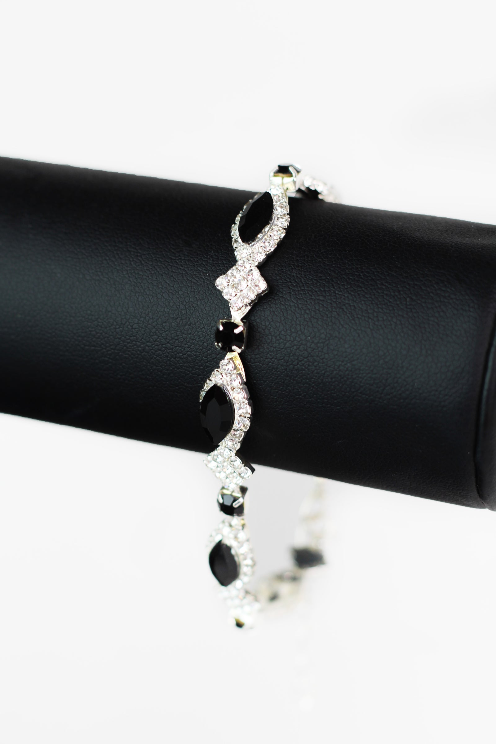 Almond Center & Diamond Alternate Tennis Bracelet