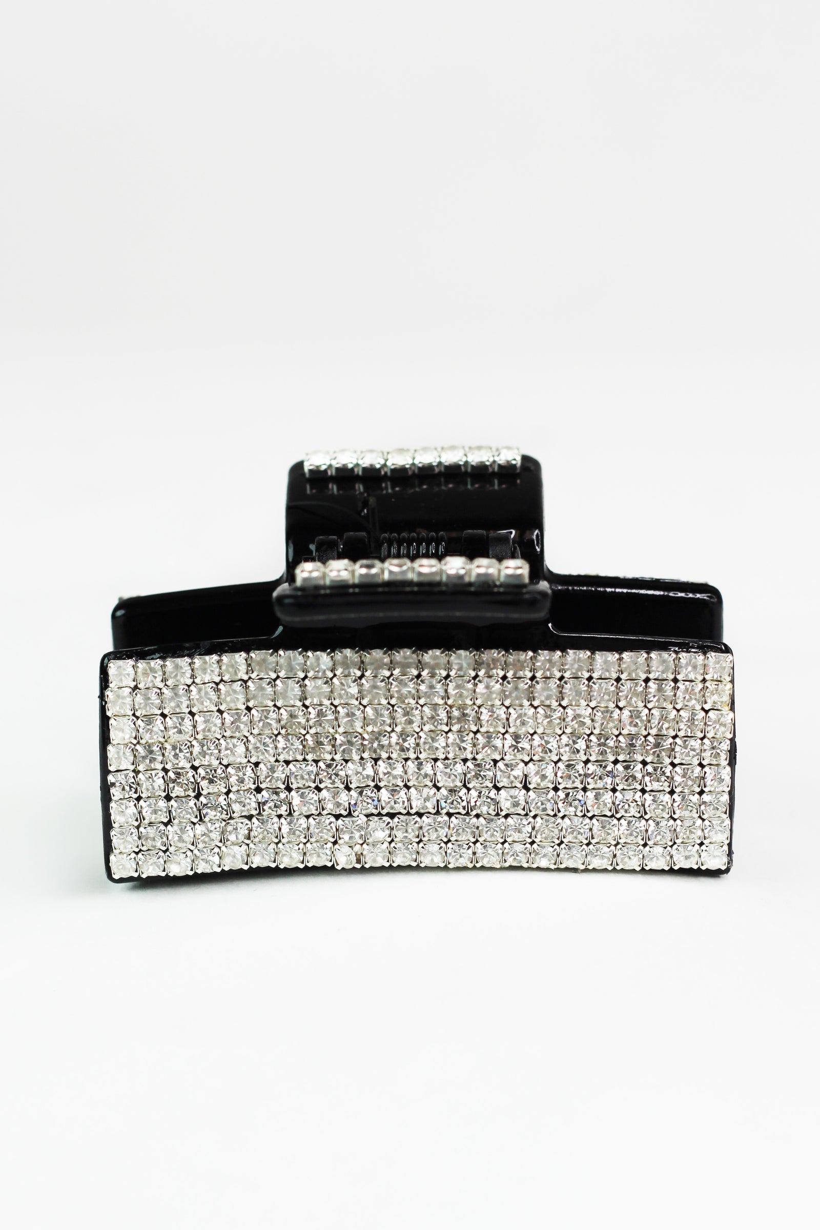 8 Row Rhinestone Rectangle Hair Claw