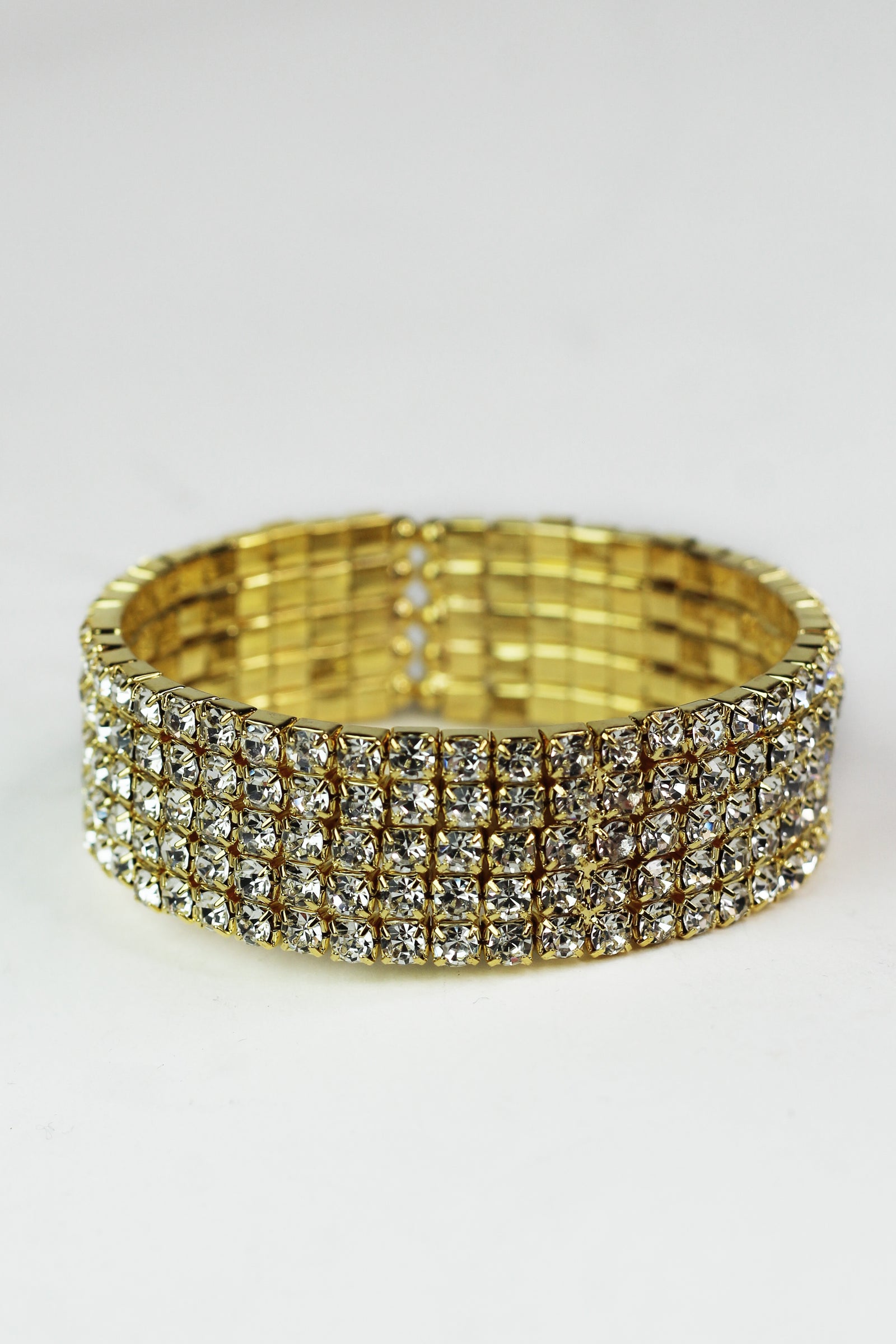 Five Row Rhinestone Cuff