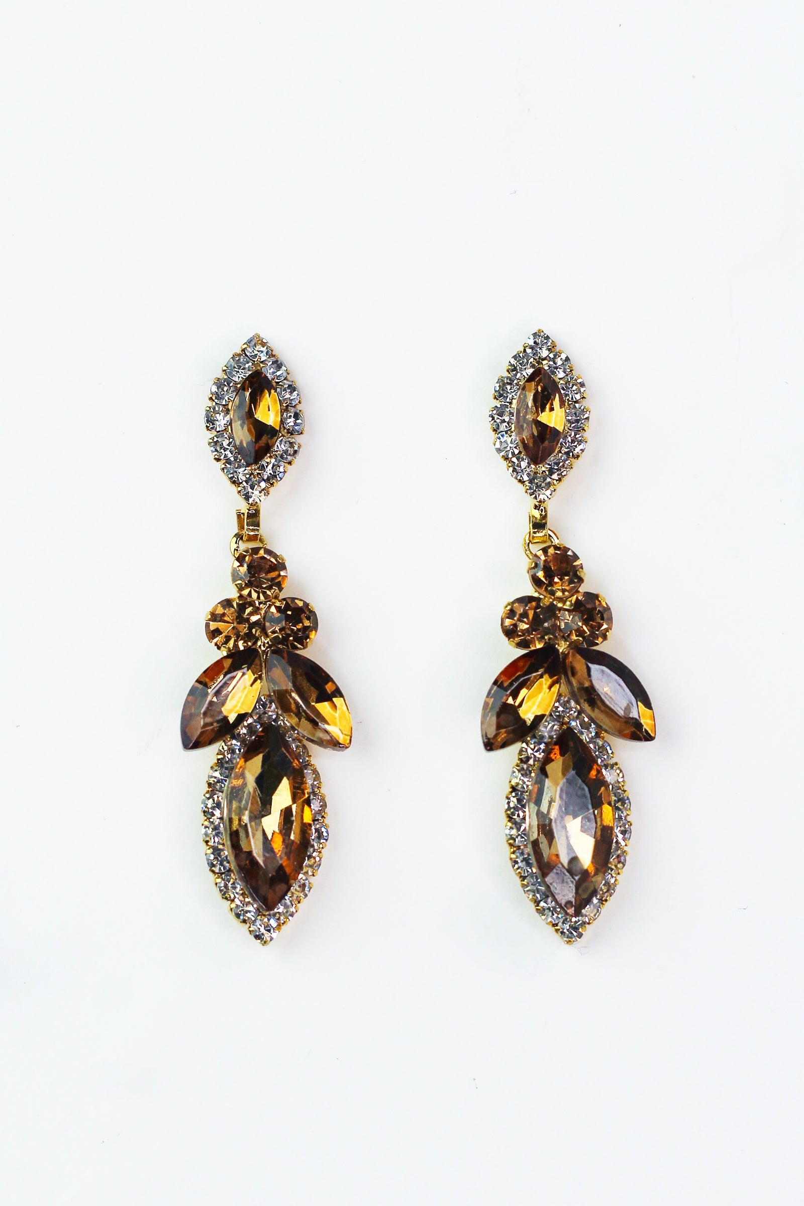 3 Stone 2 Almond & Almond Point Earring