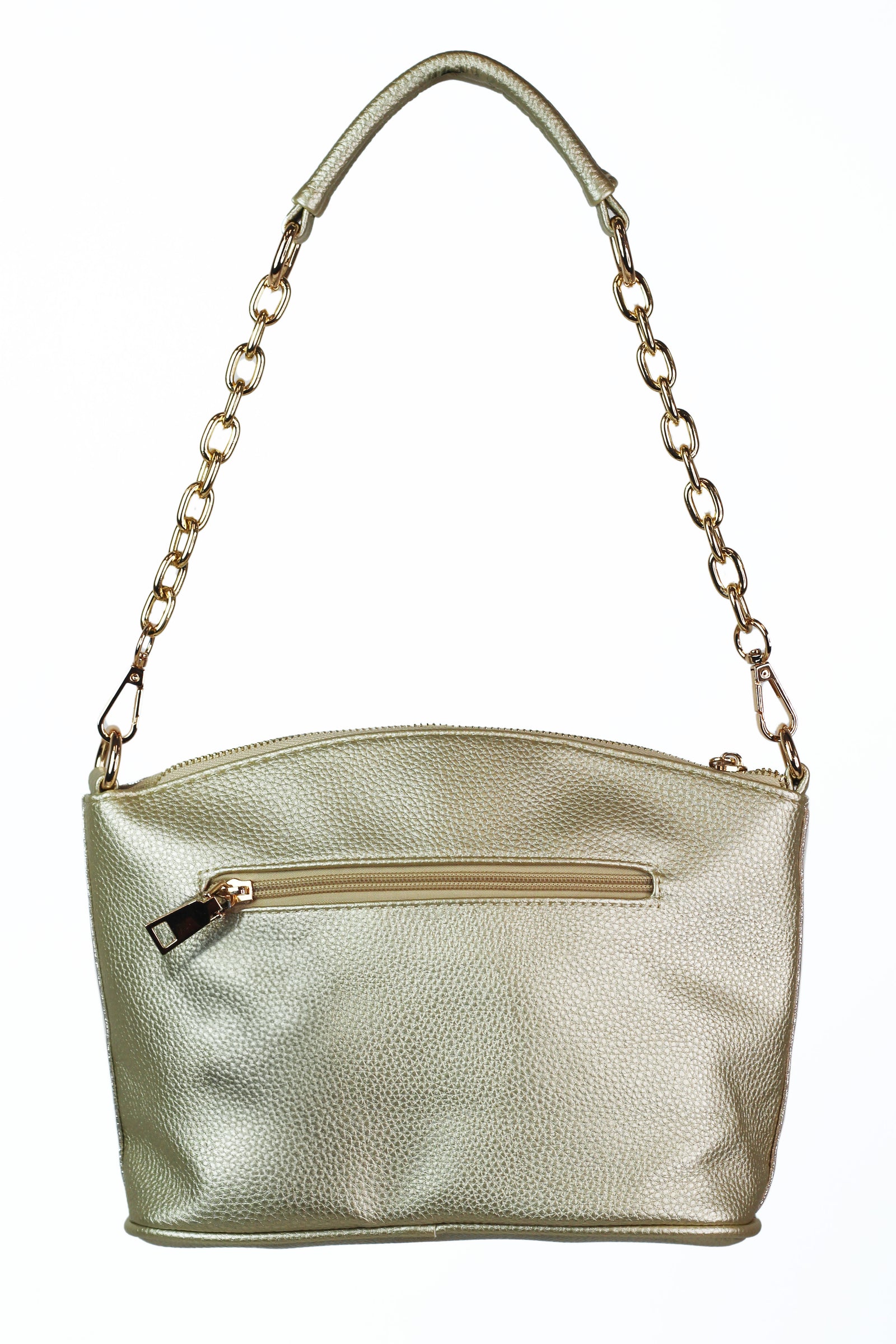 Hexagon Baguettes & Rhinestone Front Purse