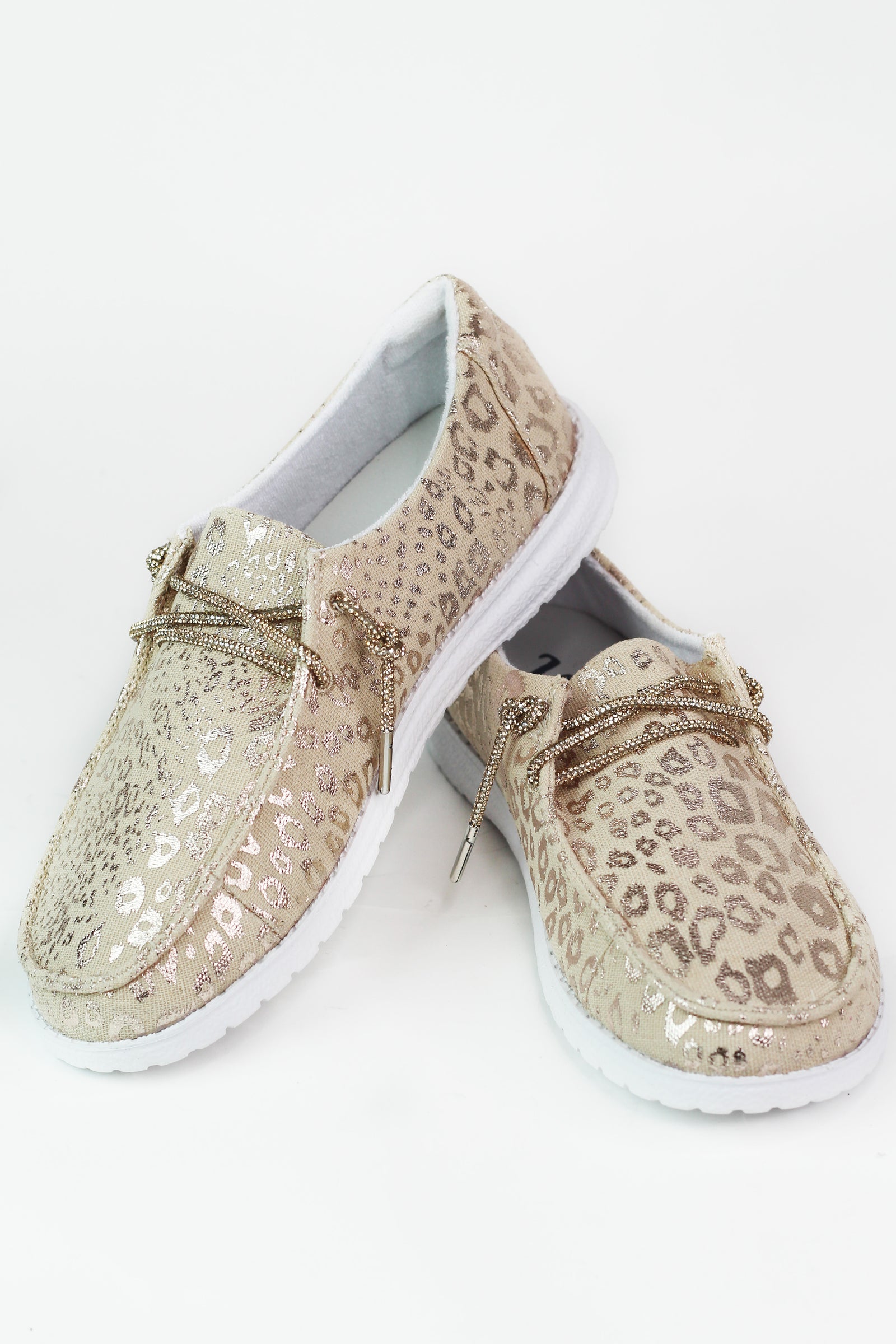 Leopard Loafer W/ Sequin Laces