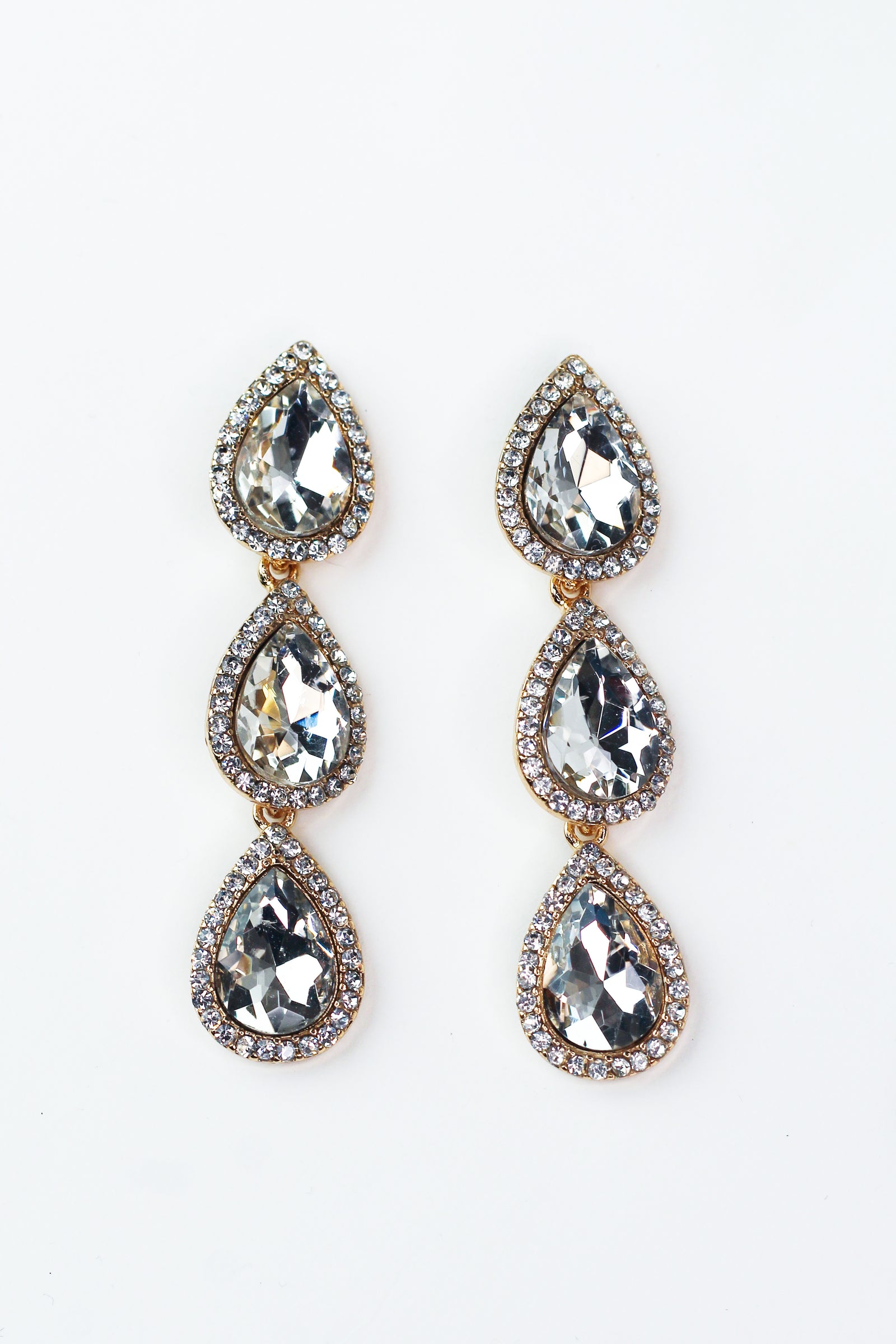 3 Teardrop with Trim Earring