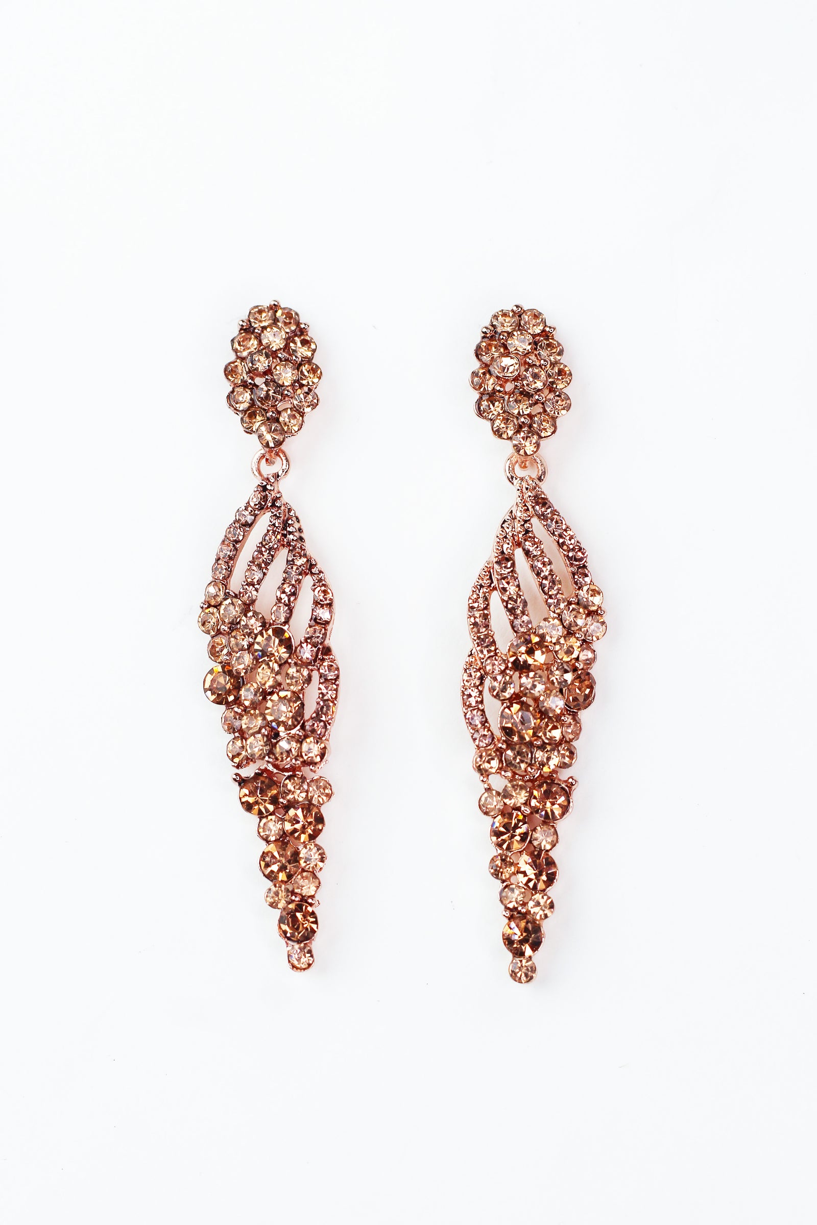 Cut Out Circle Point Cluster Earrings