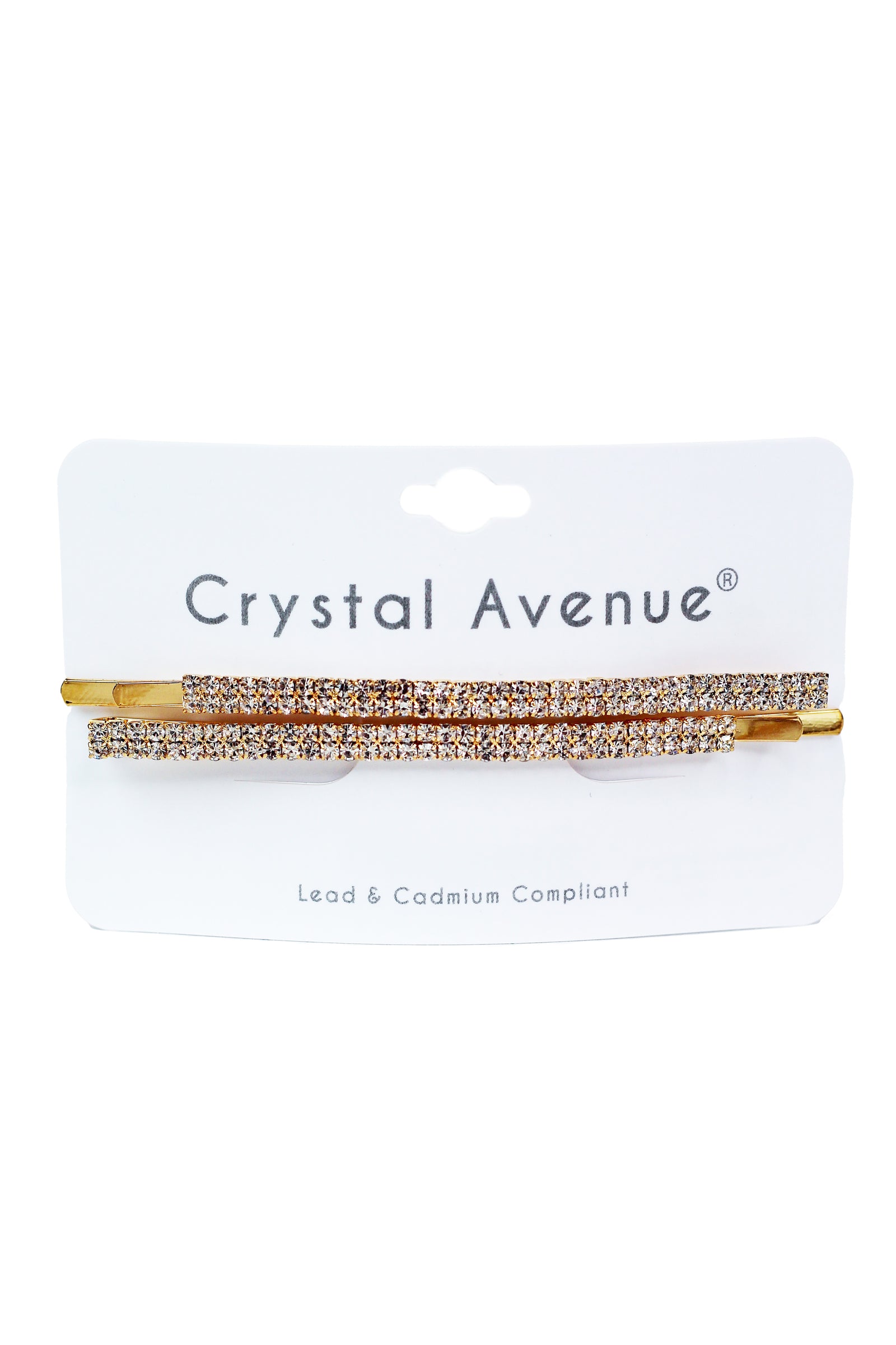 Double Row Rhinestone Bobby Pin Set