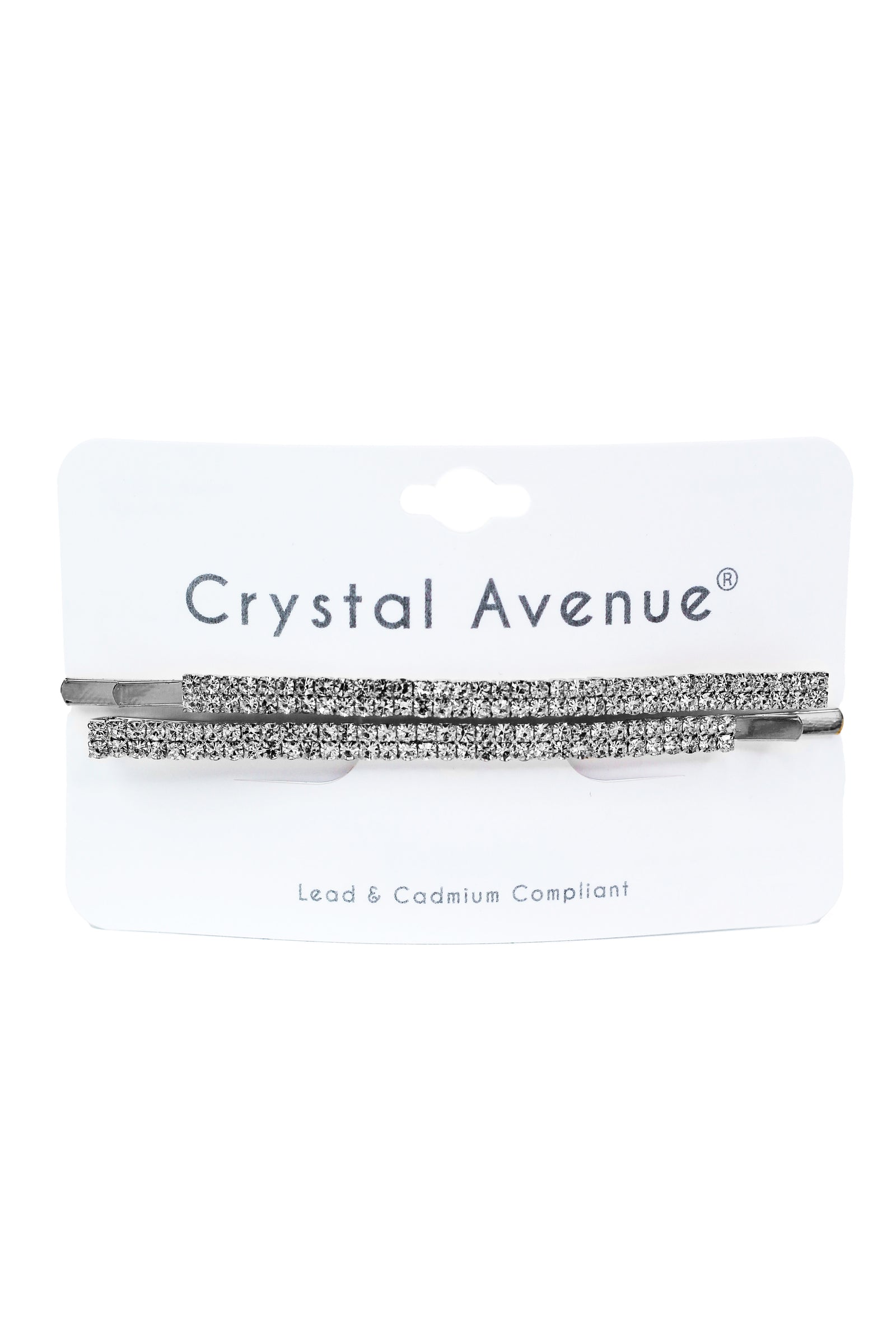 Double Row Rhinestone Bobby Pin Set