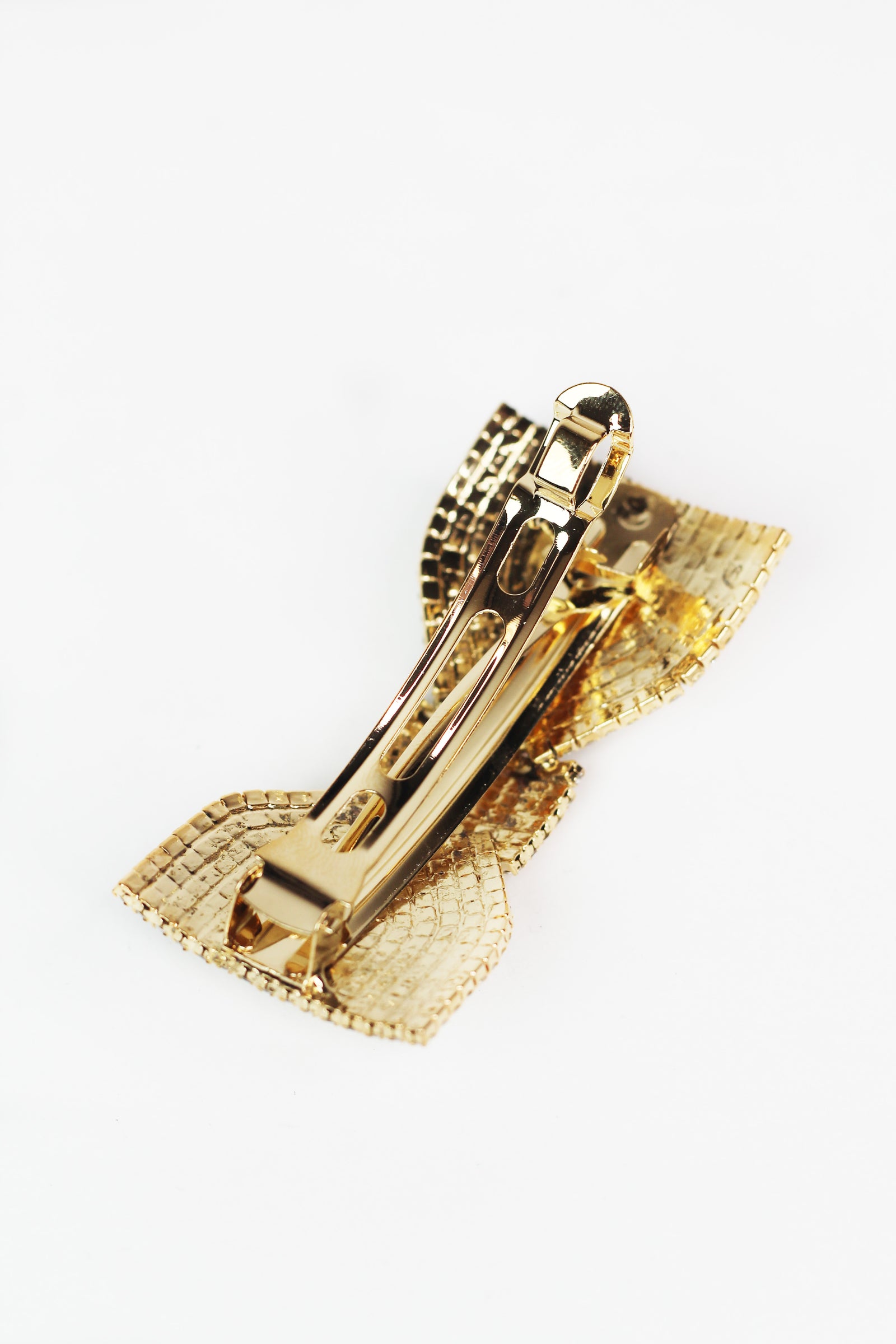Rhinestone Bow Medium Hair Clip