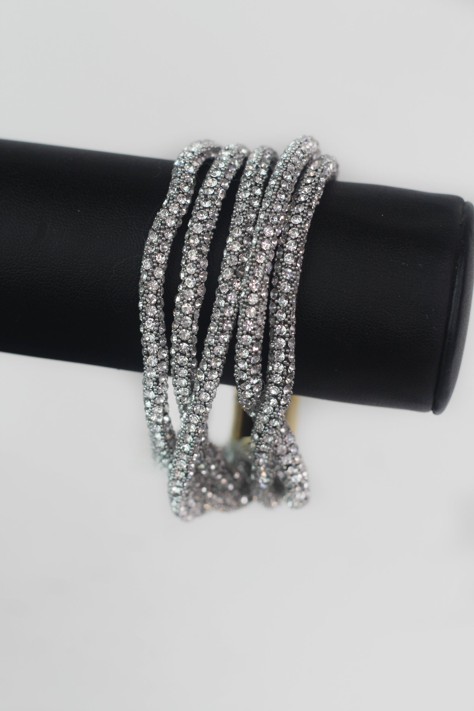 Rhinestone Ropes Multi Strand Magnetic Bracelet