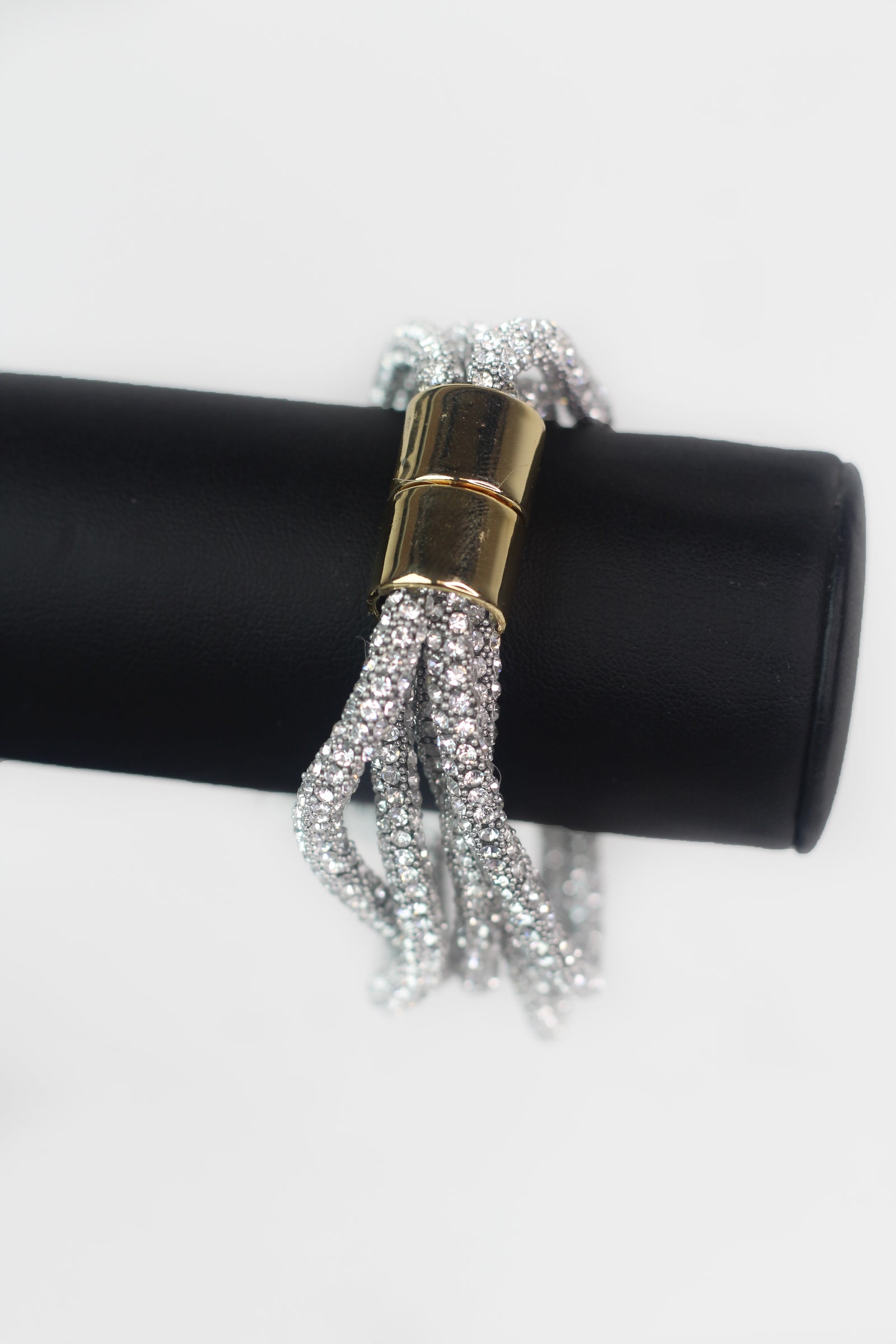Rhinestone Ropes Multi Strand Magnetic Bracelet