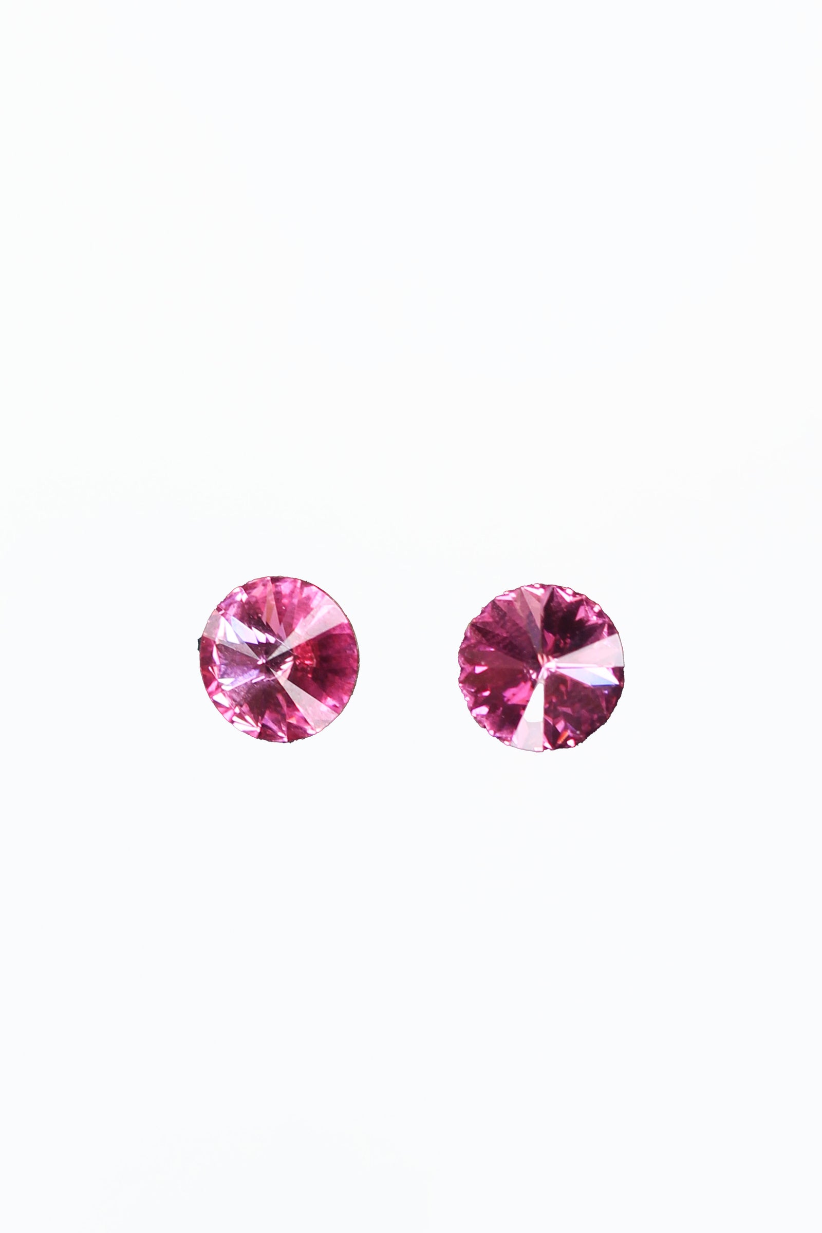 Round Rhinestone Stud Earrings