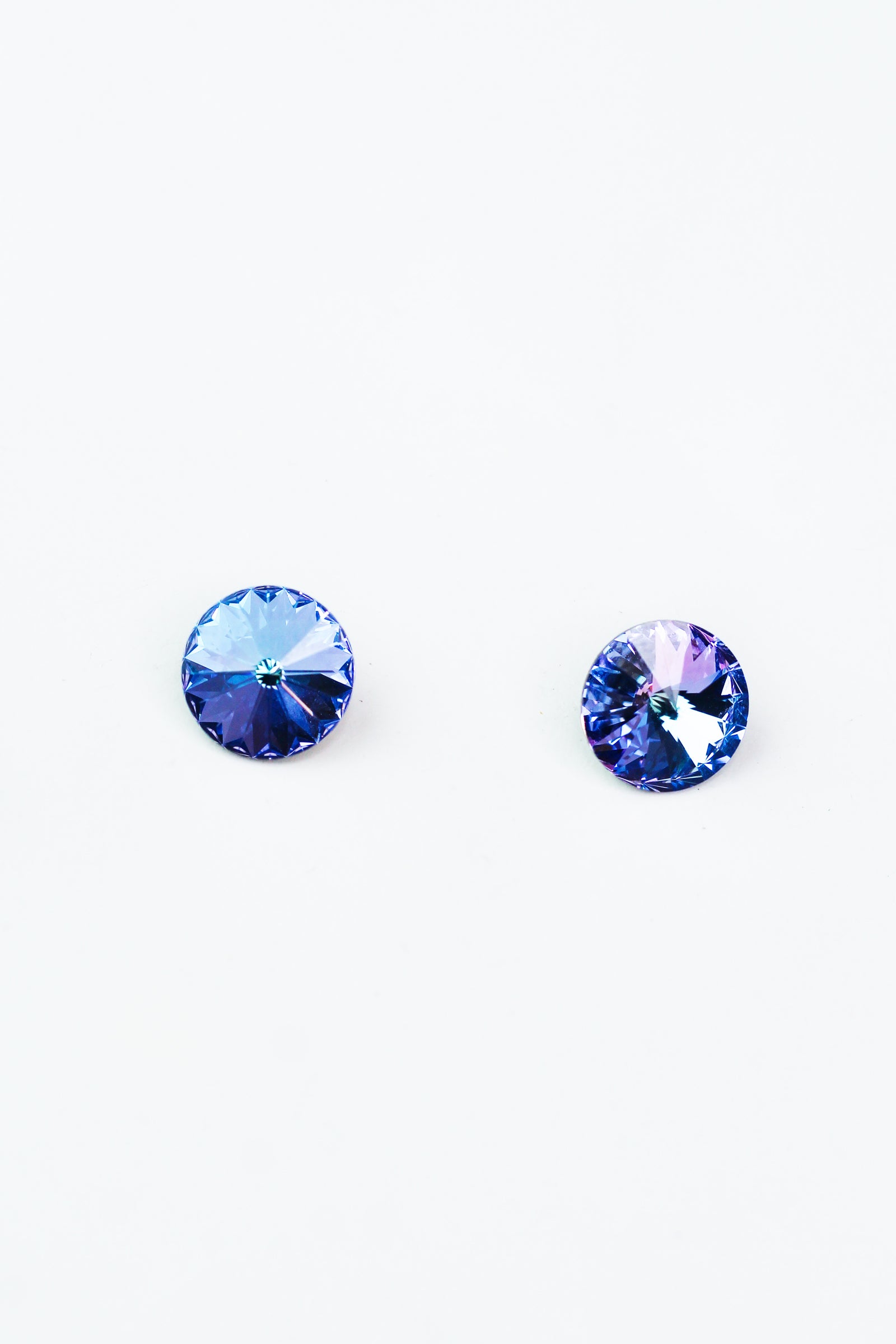 Round Rhinestone Stud Earrings