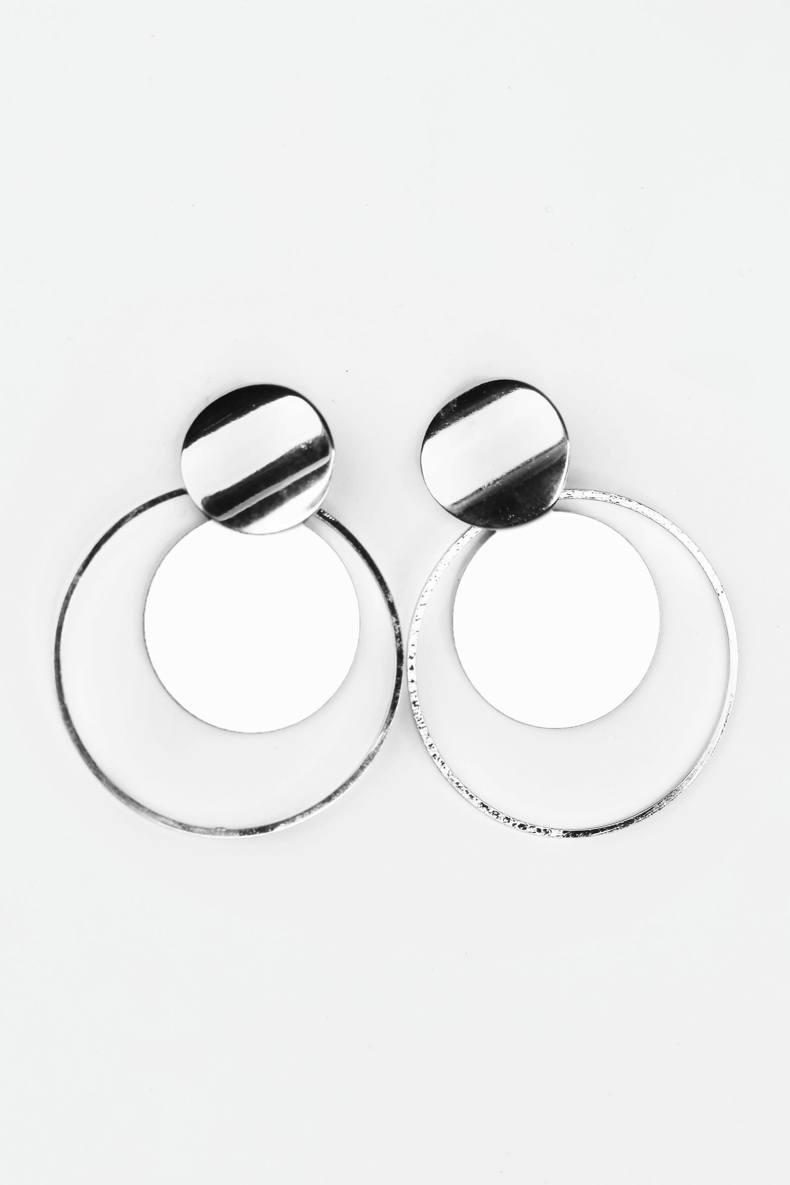 Two Circles Dangling Earrings