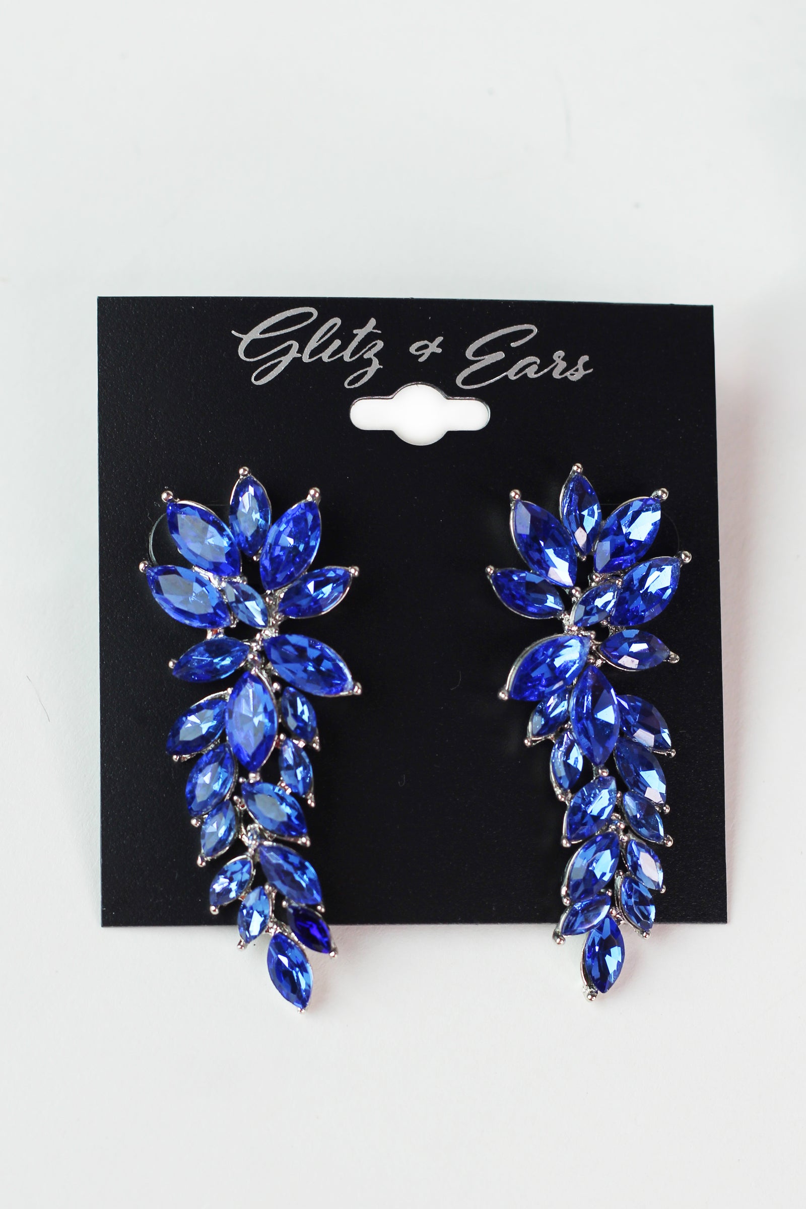 Thick Top Skinny Point All Almond Stones Earring