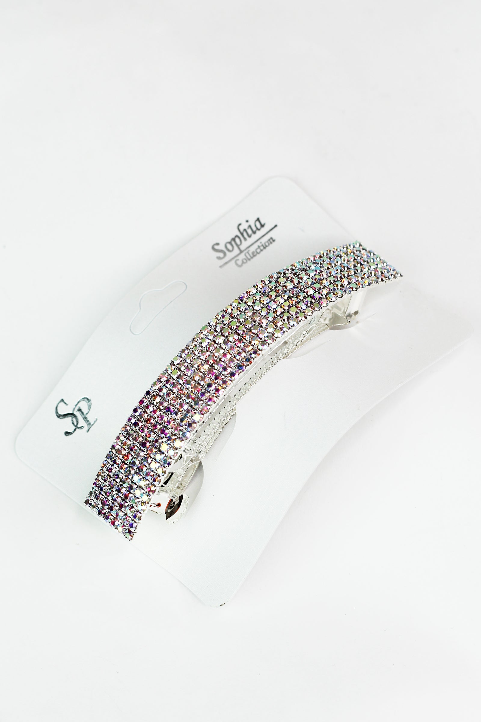 7 Row Rhinestone Hair Barrette