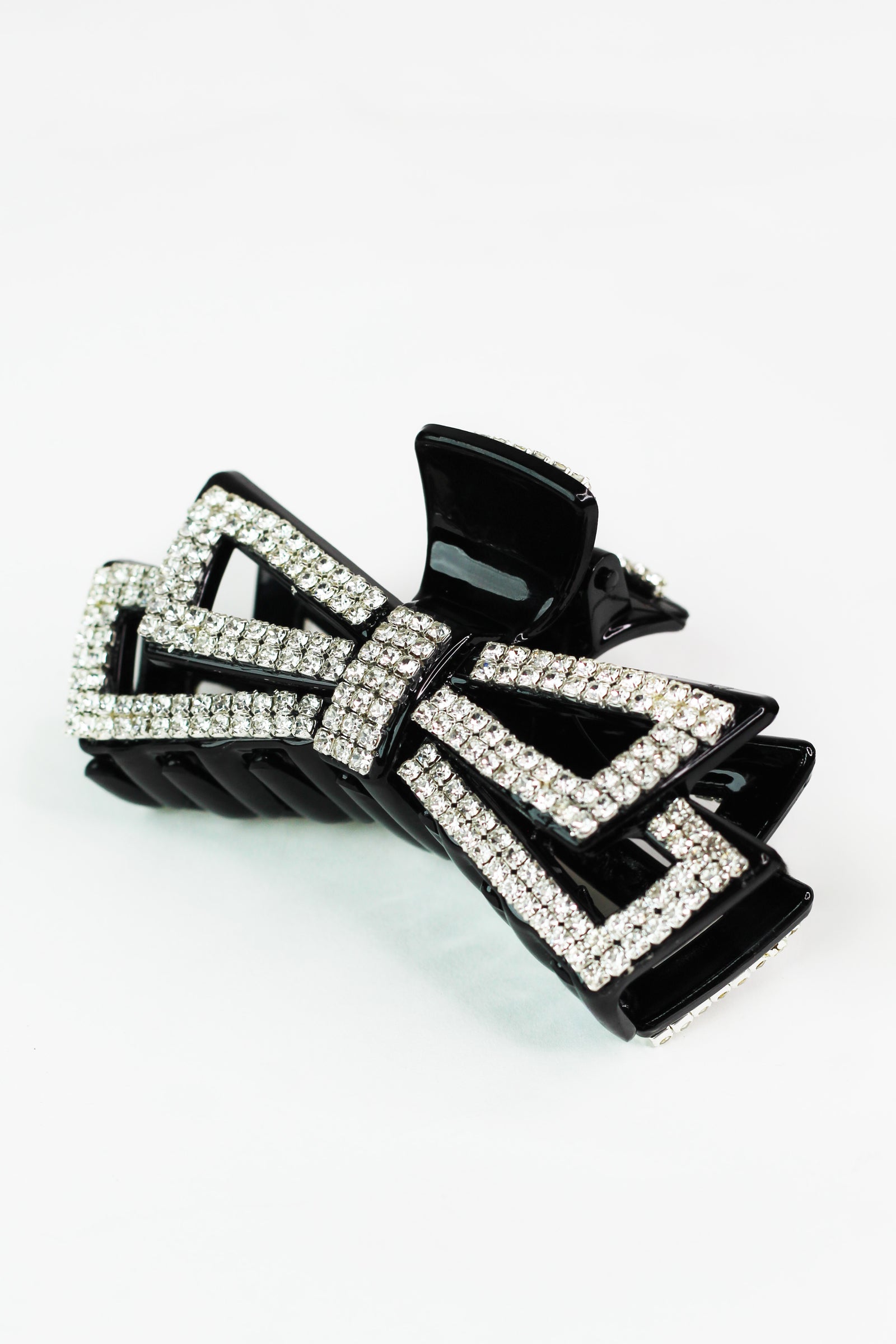 Rhinestone Open Bowtie Hair Claw