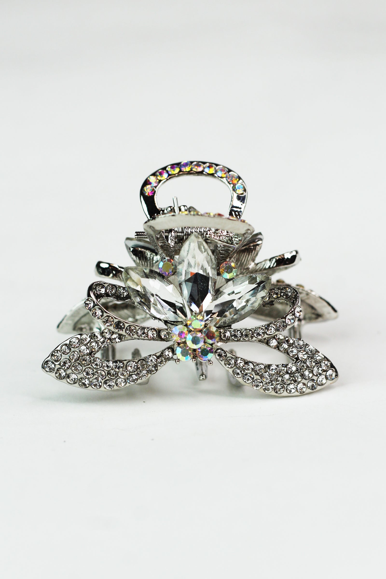 Sm. Rhinestone Flower Hair Claw