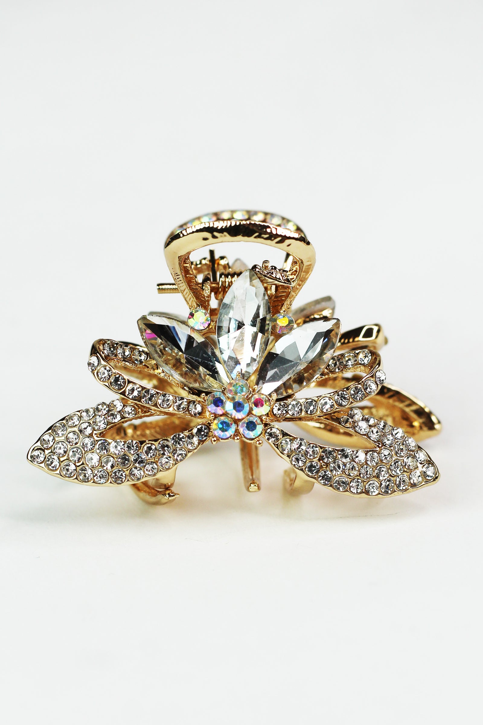 Sm. Rhinestone Flower Hair Claw