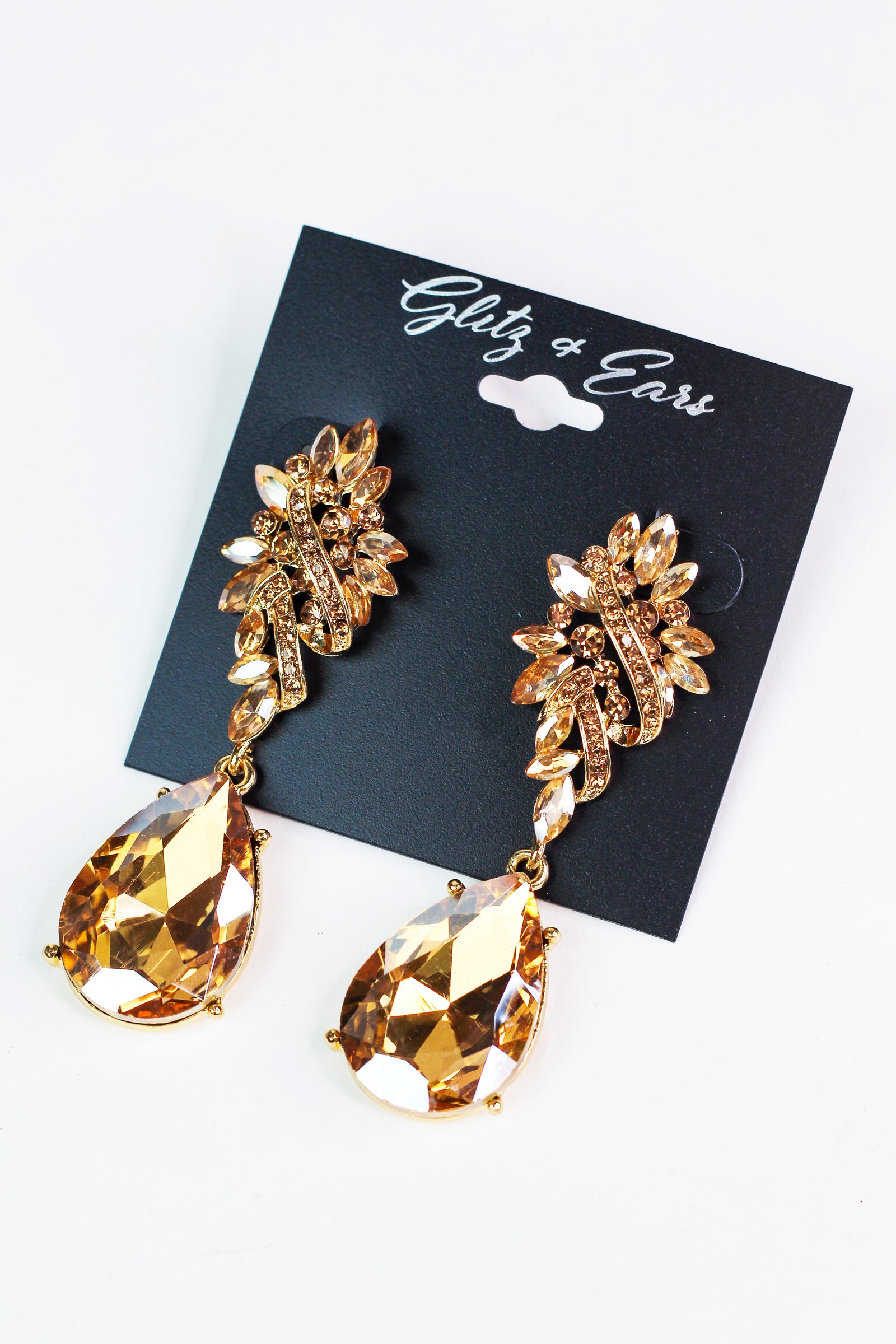 Swirl & Almond Top XL Teardrop Earring
