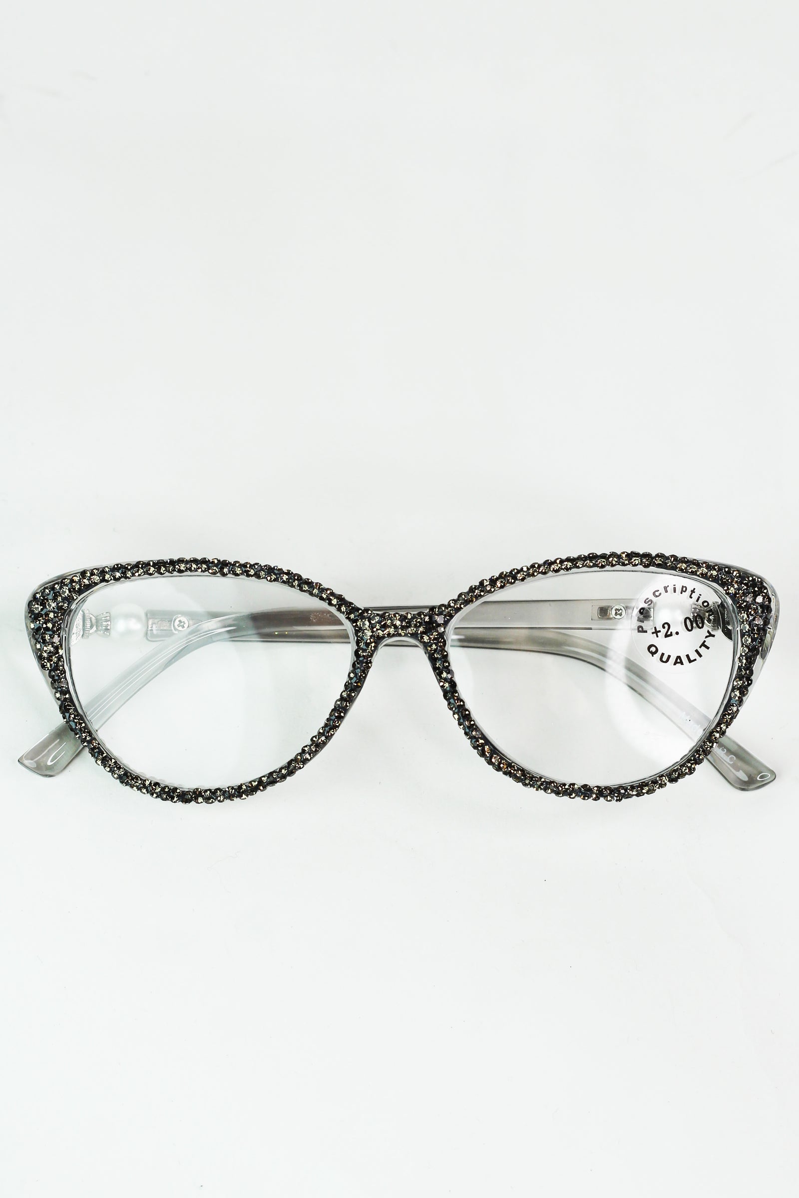 Rounded Frame Rhinestone Readers