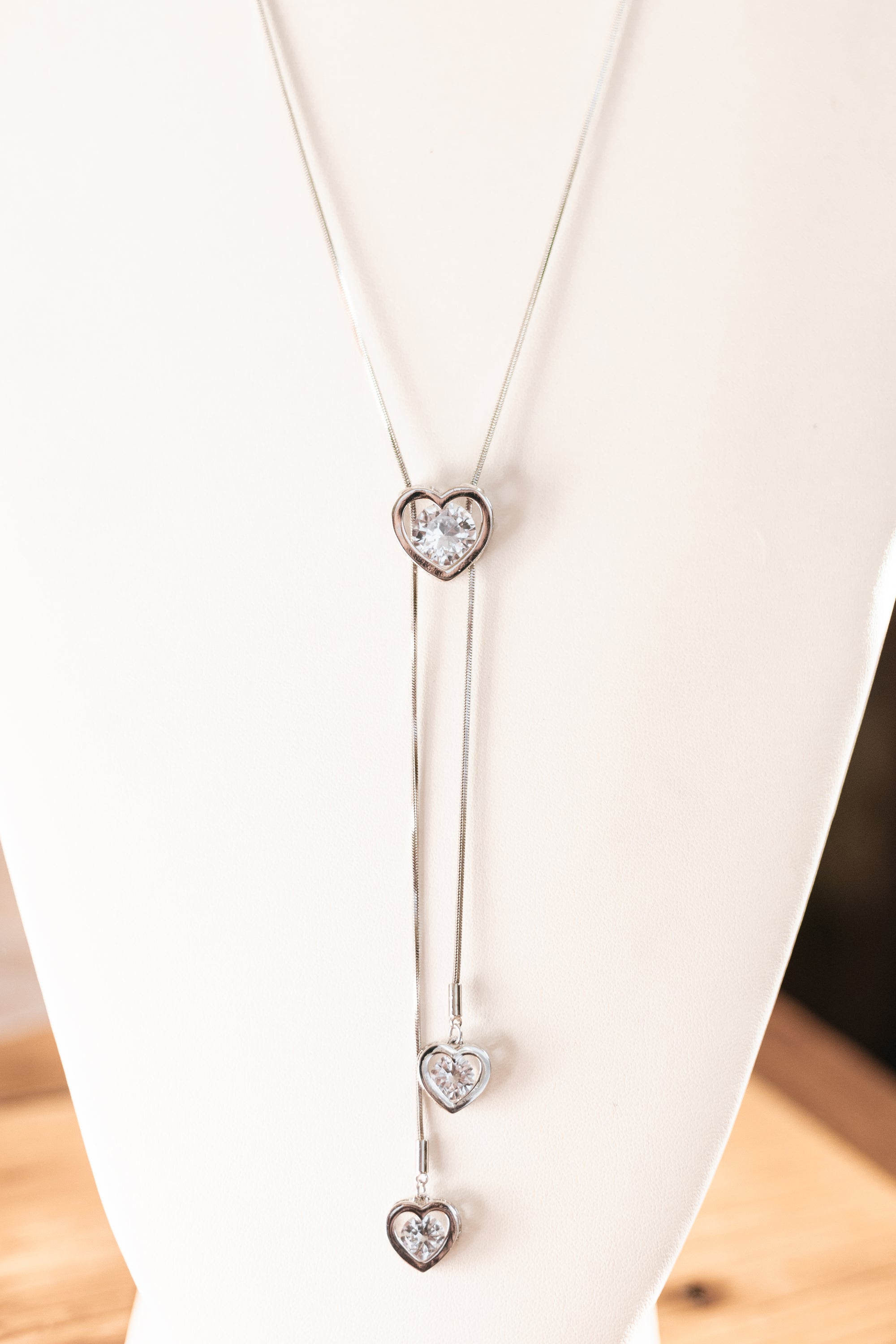 Triple Threat Heart Necklace