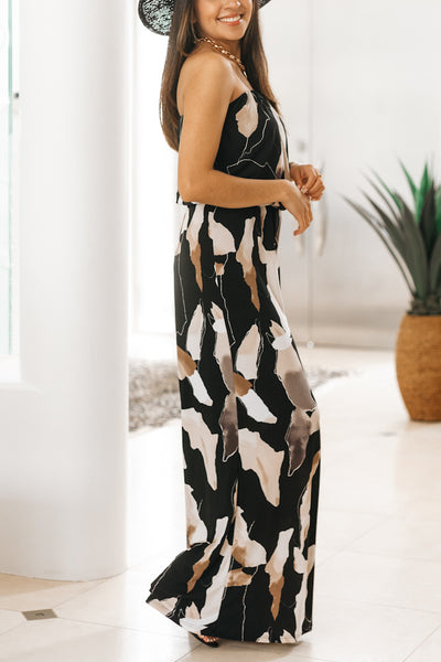 Wide Leg Jumpsuit With Ring Belt