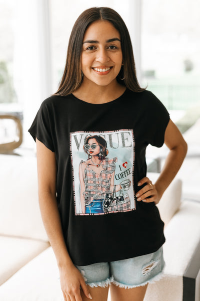 I Love Coffee Vogue T Shirt