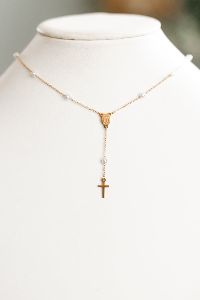 Petite Rosary Necklace Set