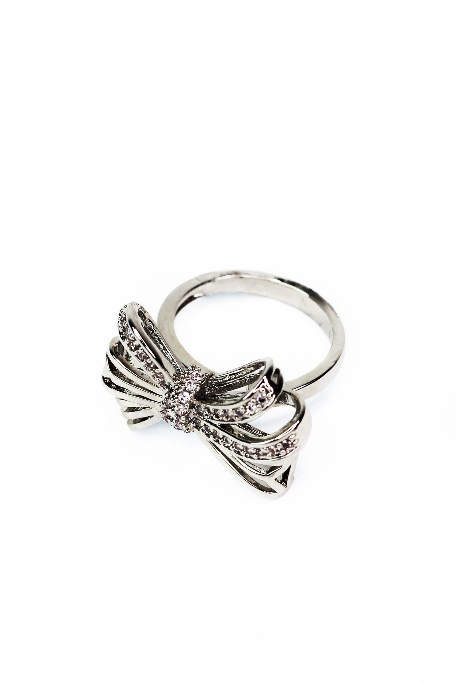 Rhinestone Bow Ring