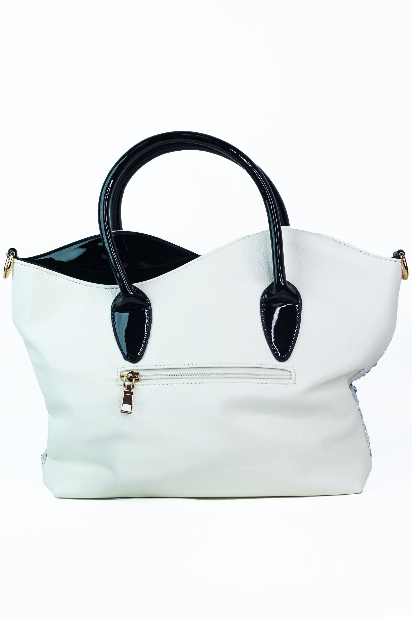 Purse w/ Ombre Rhinestones and Patent Leather Accents