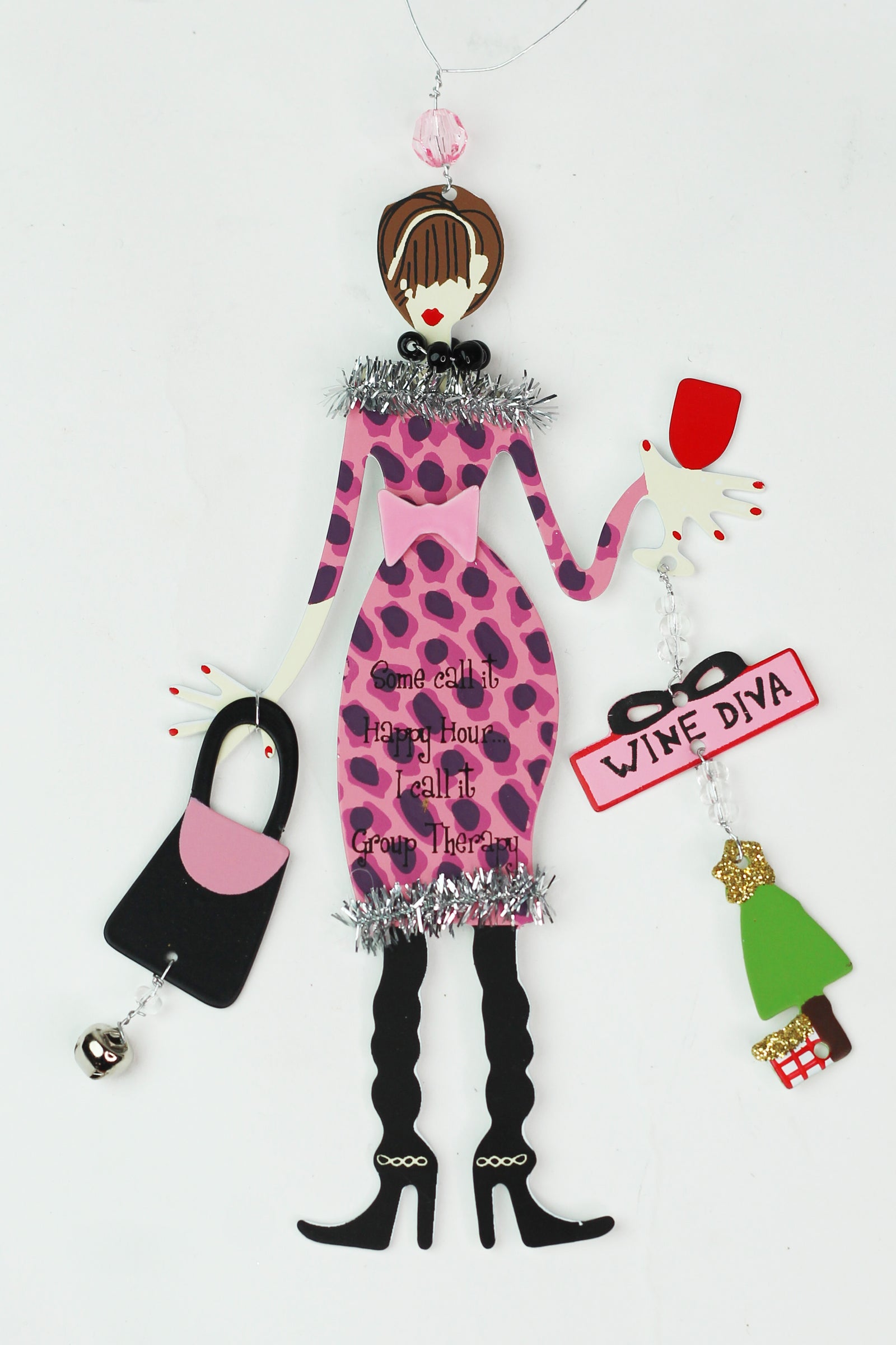 Fashion Ladies Metal Christmas Ornaments