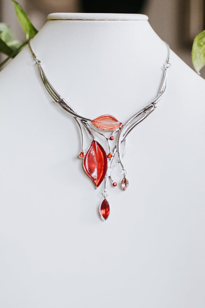 Almond Leaf & Branch Necklace - Glitz & Ears Boutique