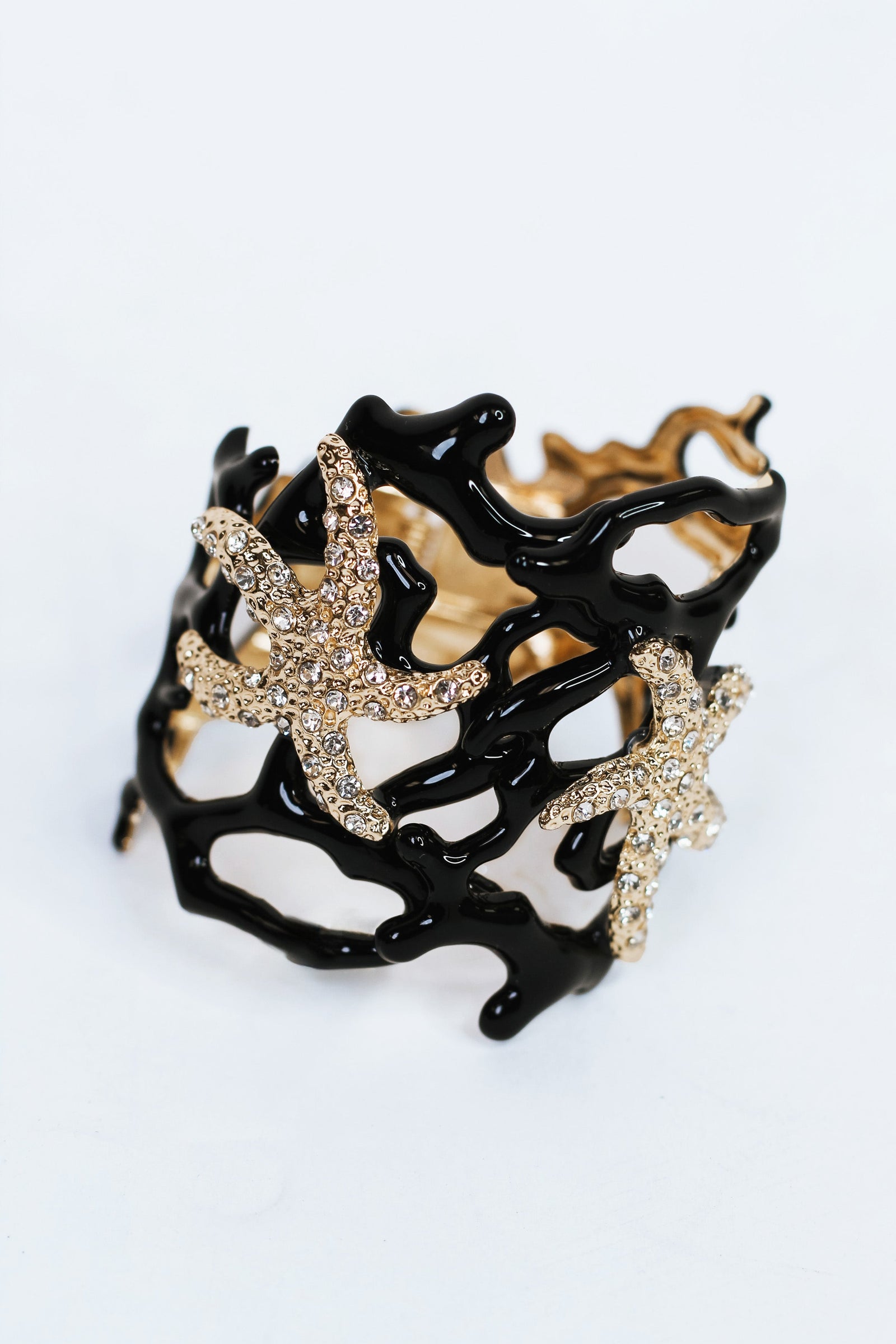 Coral Reef Starfish Accented Cuff Bracelet