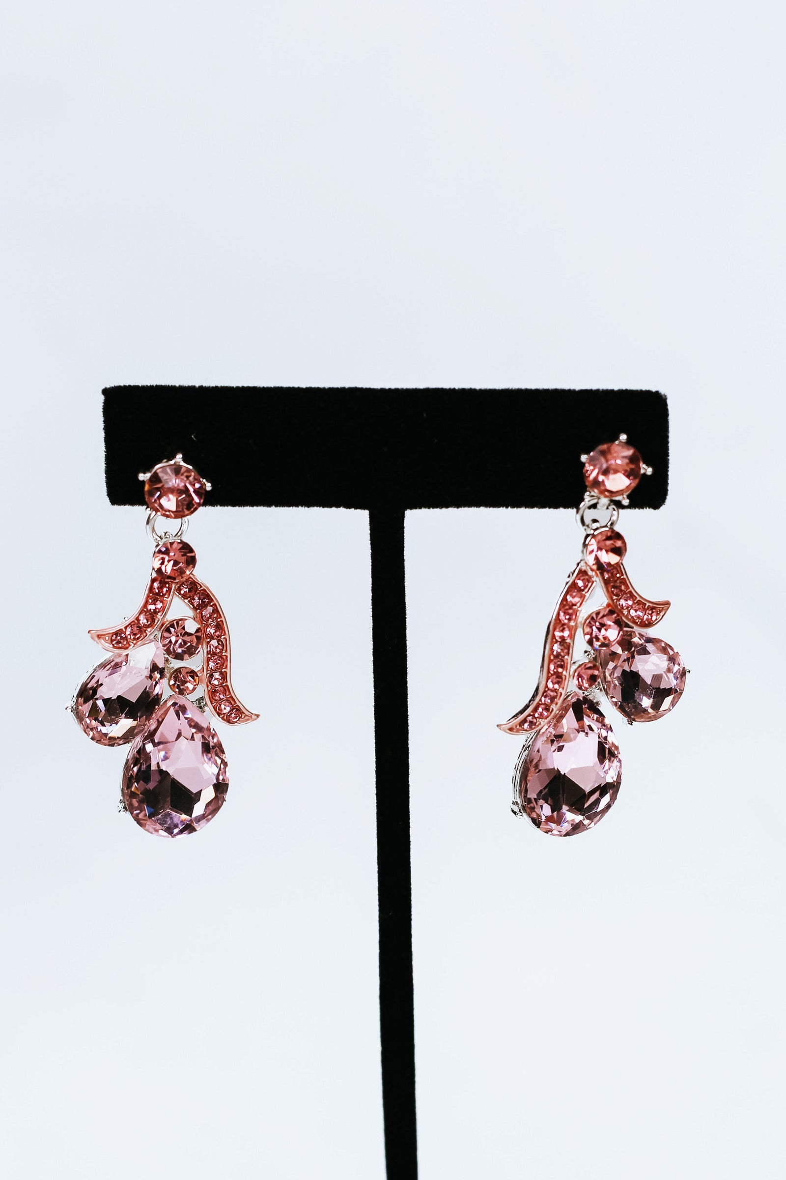 Teardrop Round & Pave Statement Necklace