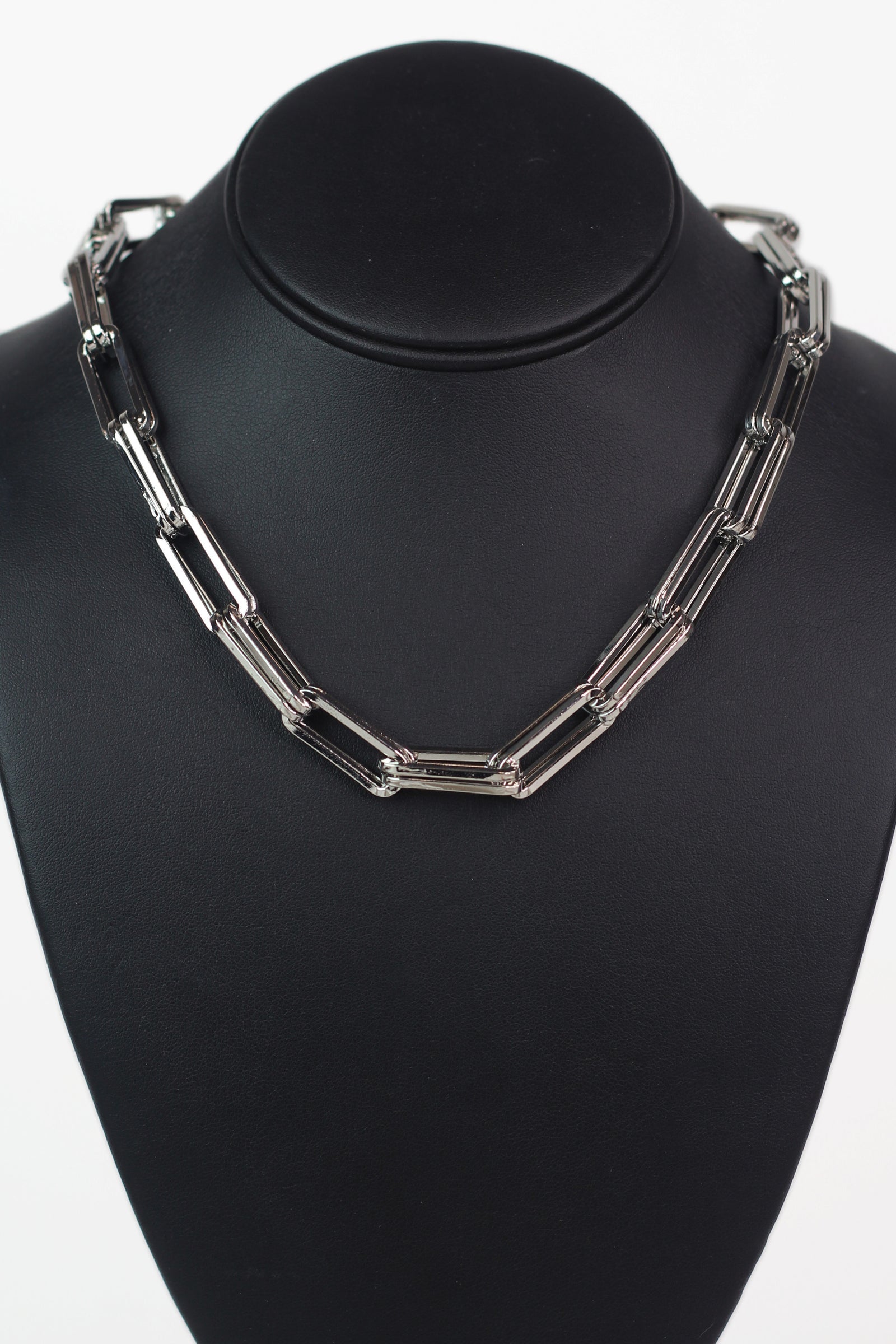 Thick Two Row Link Necklace