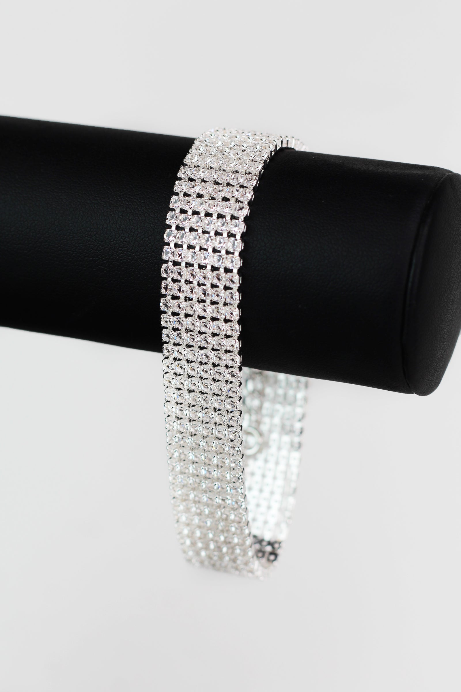 Six Row Rhinestone Tennis Bracelet