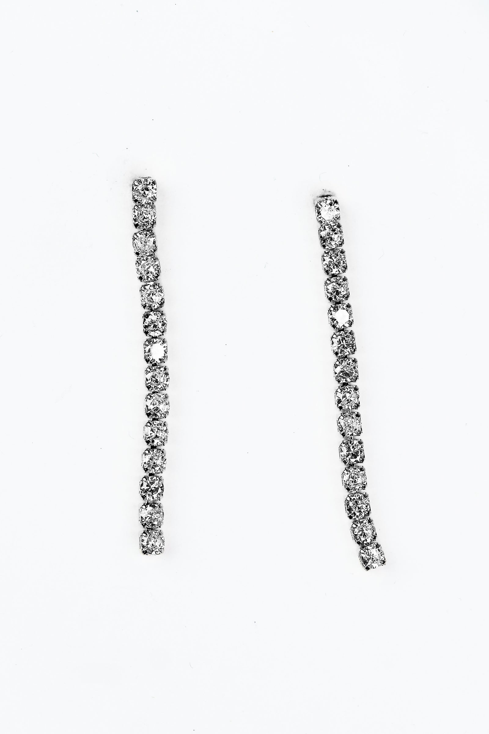Stone Row Drop Earring