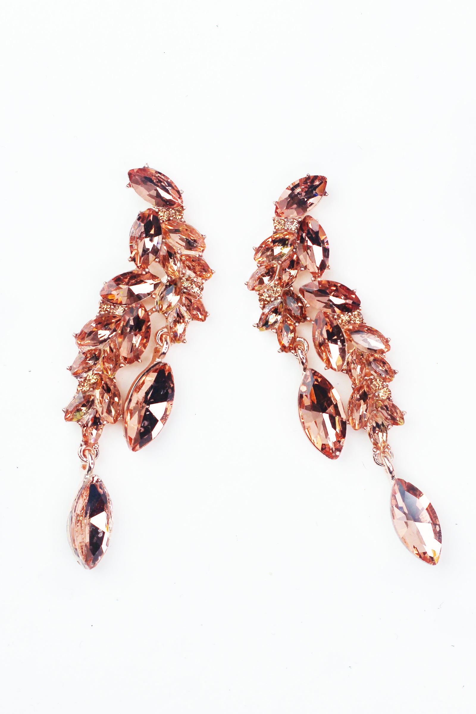 Stagger Almond Cluster & Dangle Arched Earring