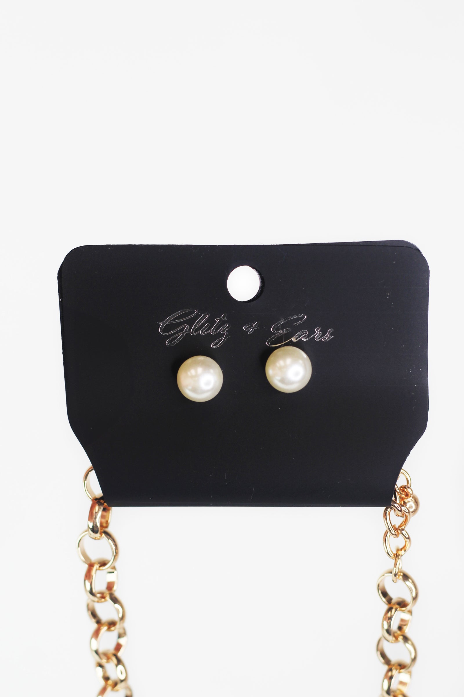 Metal Pearl Shell Statement Necklace