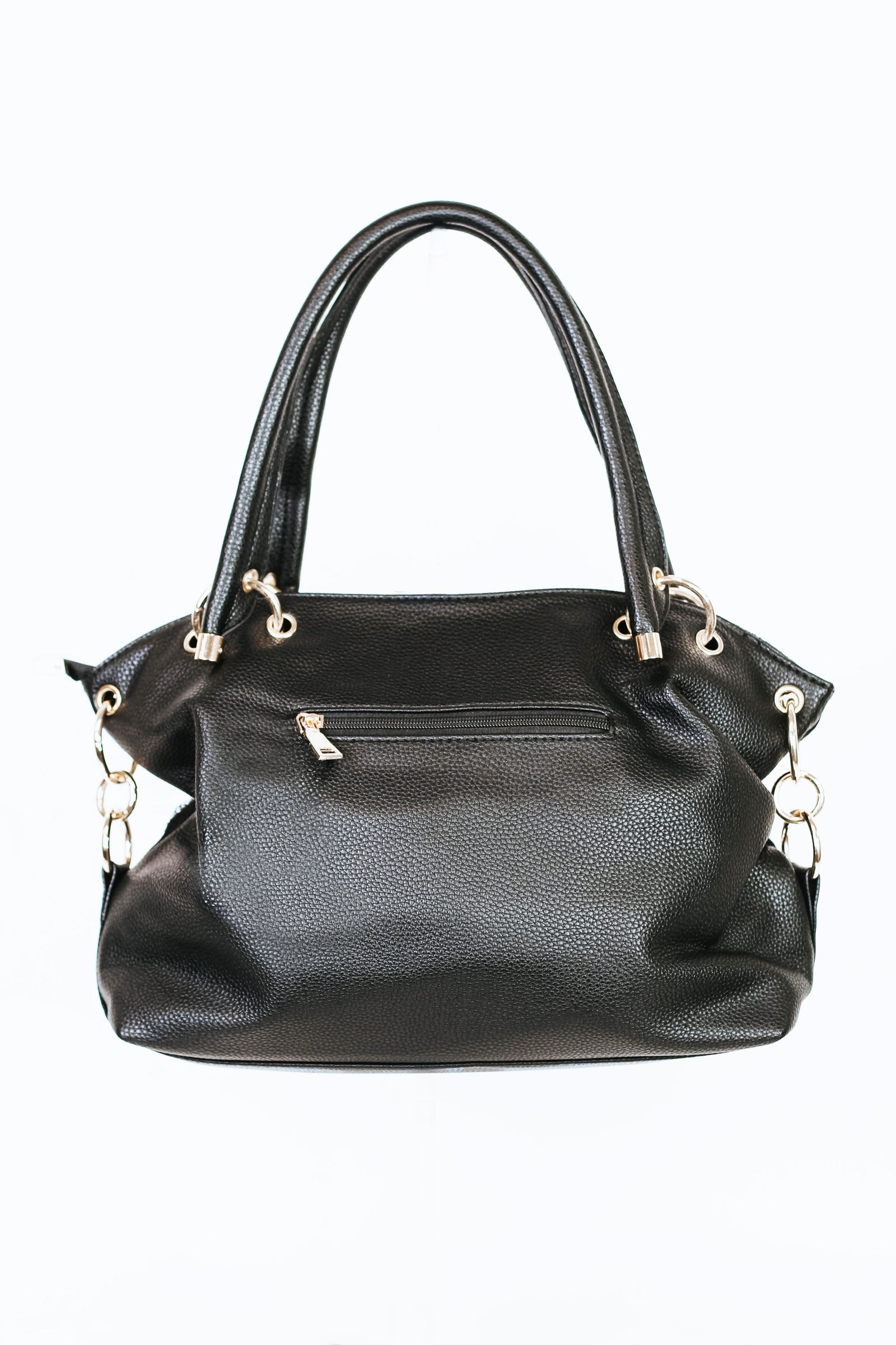 Cutout Rhinestone Design w/ Gold Accented Hardware