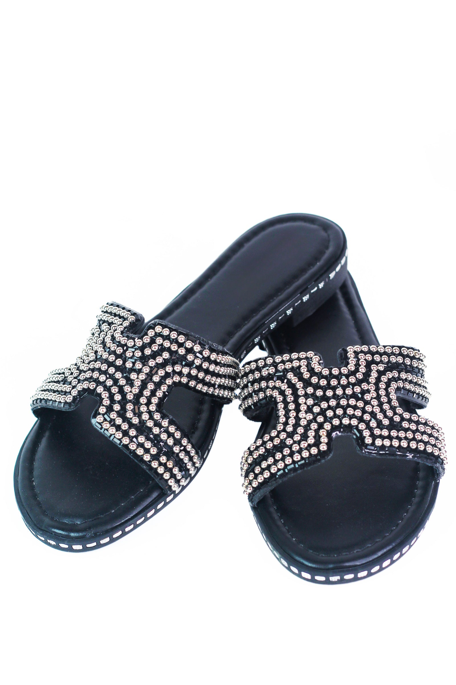 Beads & Baguettes Flat Sandals