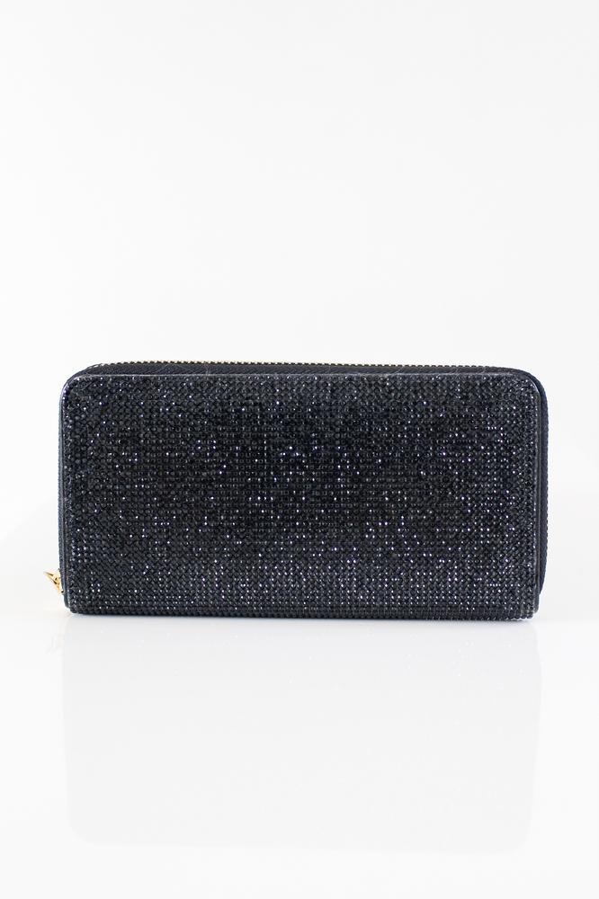 All Rhinestone Front & Back Wallet - Glitz & Ears Boutique