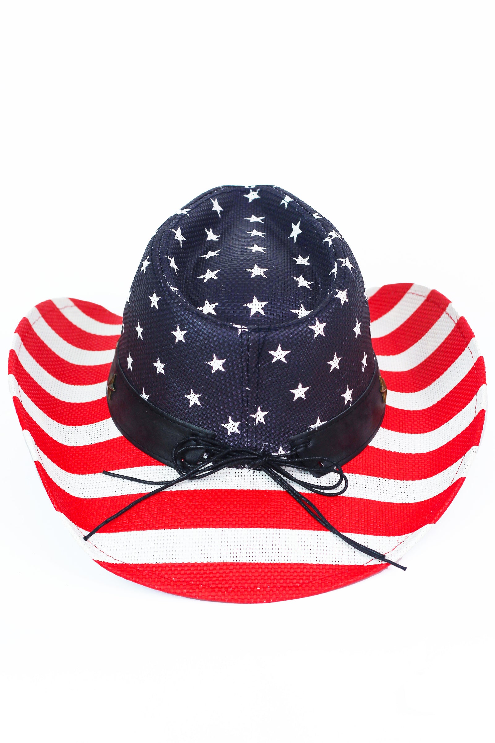American Flag Cowboy Hat w/Star Accent