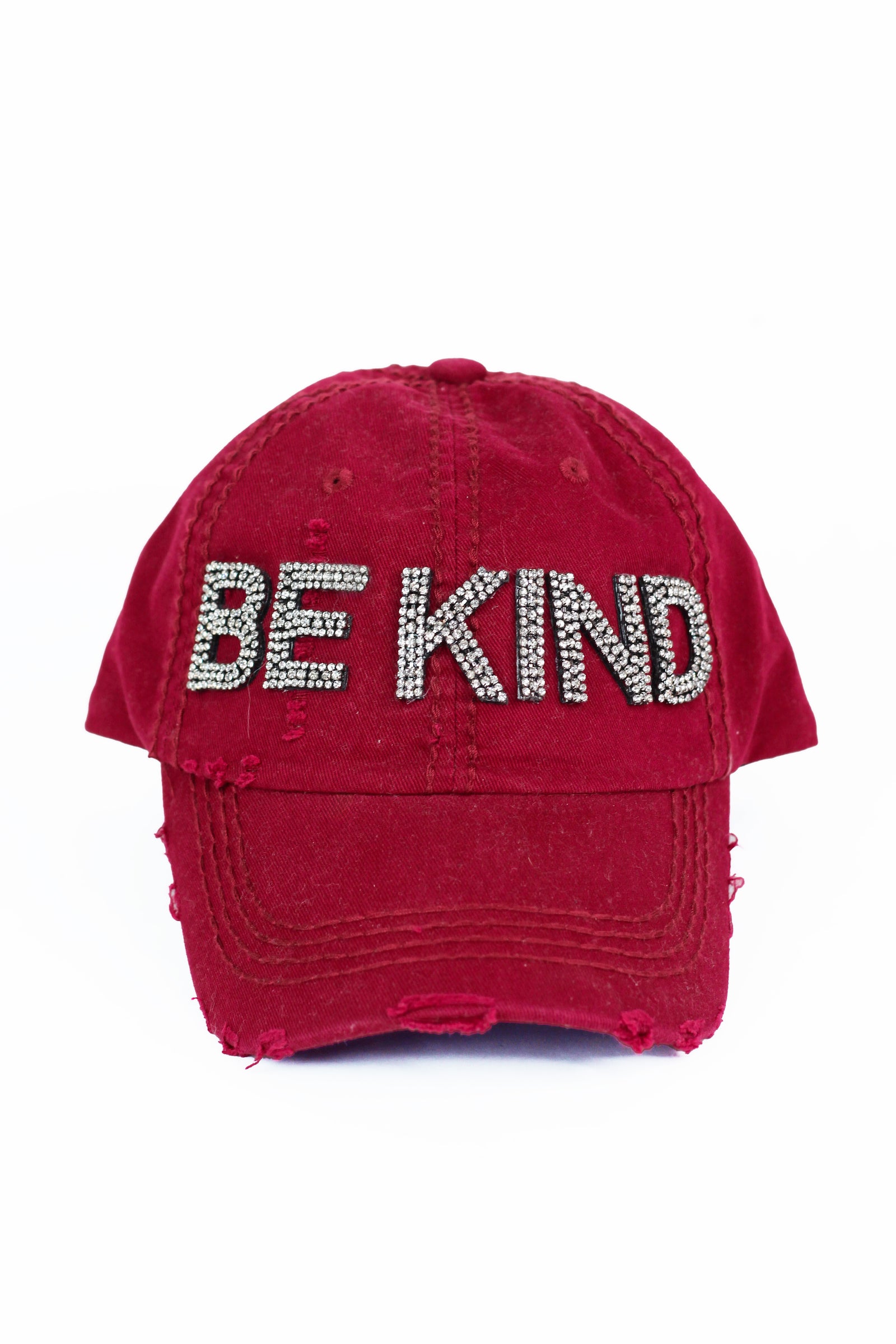 Rhinestone Be Kind Baseball Hat